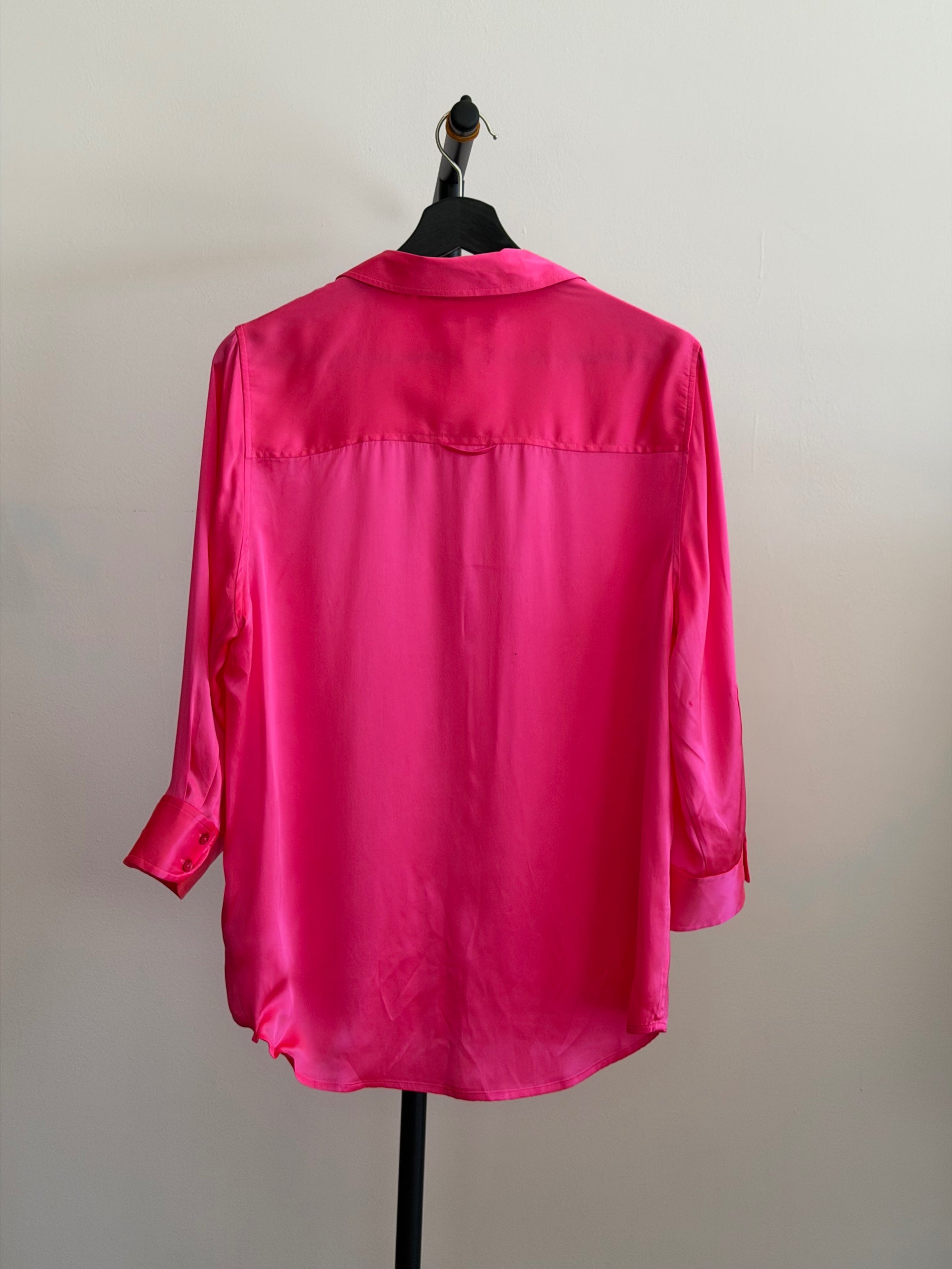 L’AGENCE Hot Pink Button Up