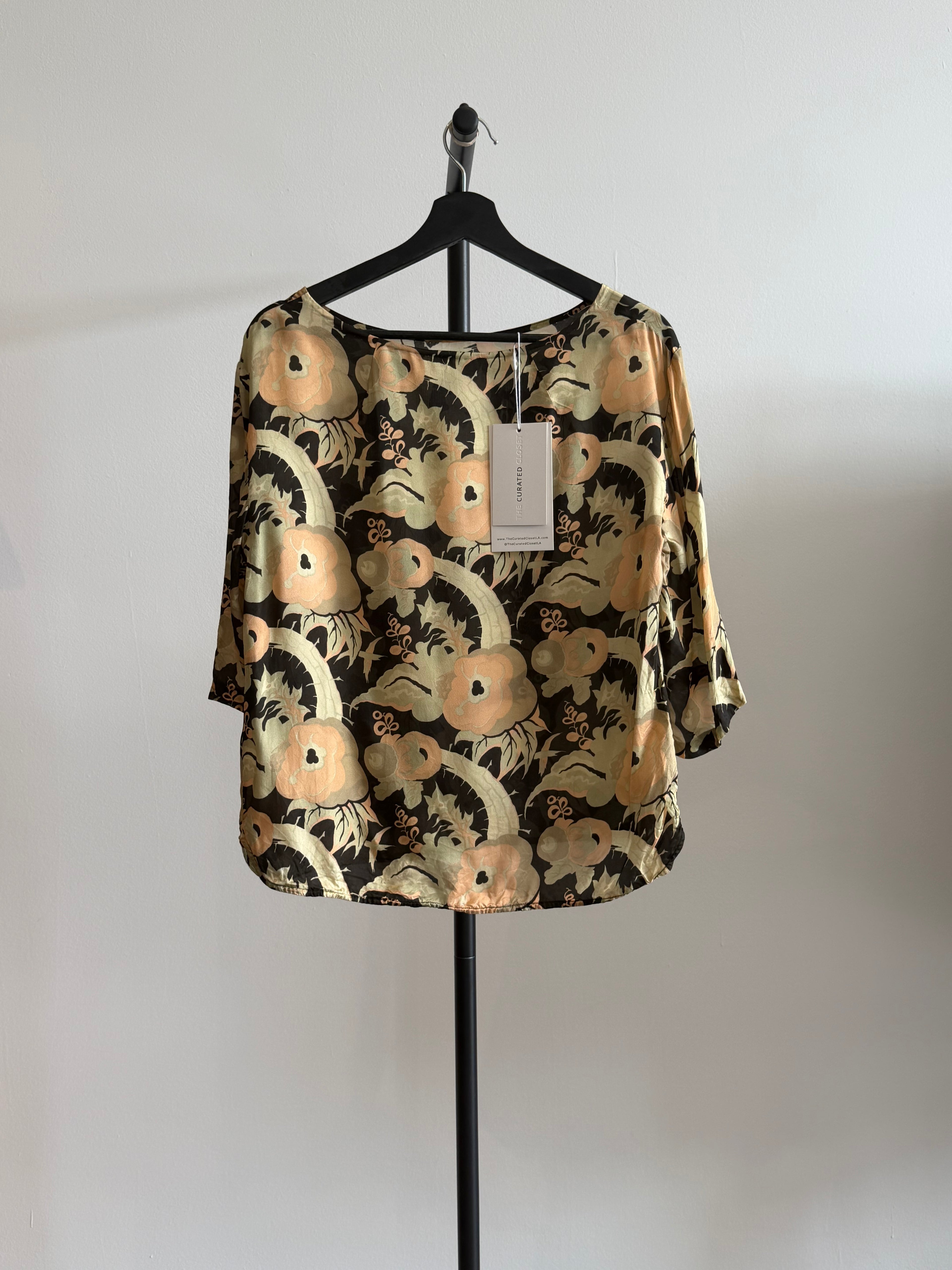 Dries Van Noten Floral 3/4 Sleeve