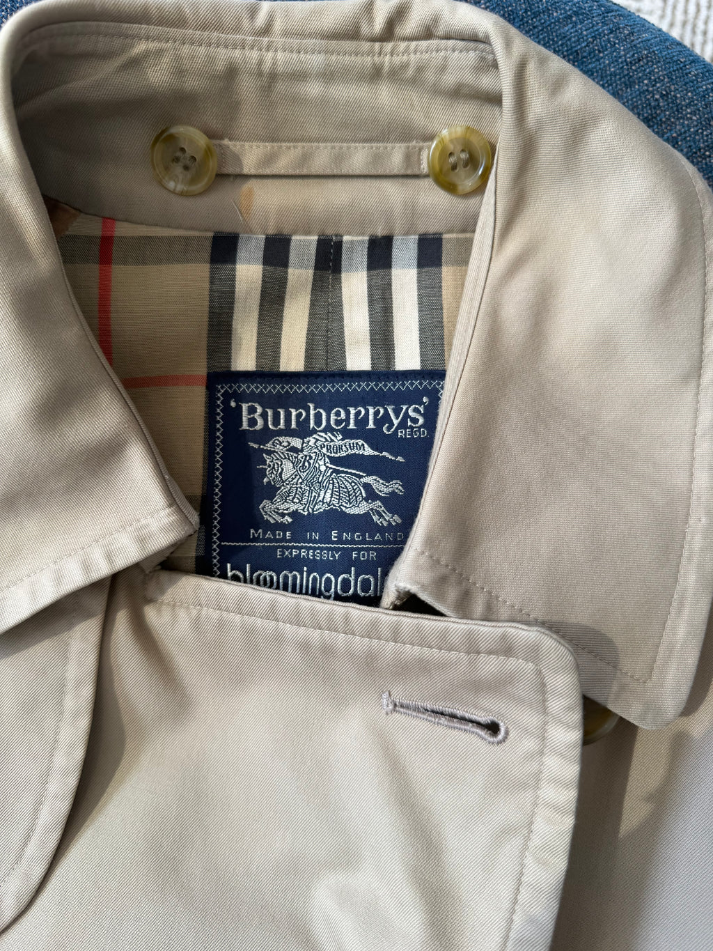 Vintage Burberry Khaki Trench Coat