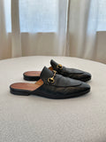 Gucci Princetown Leather Mules Sz 8
