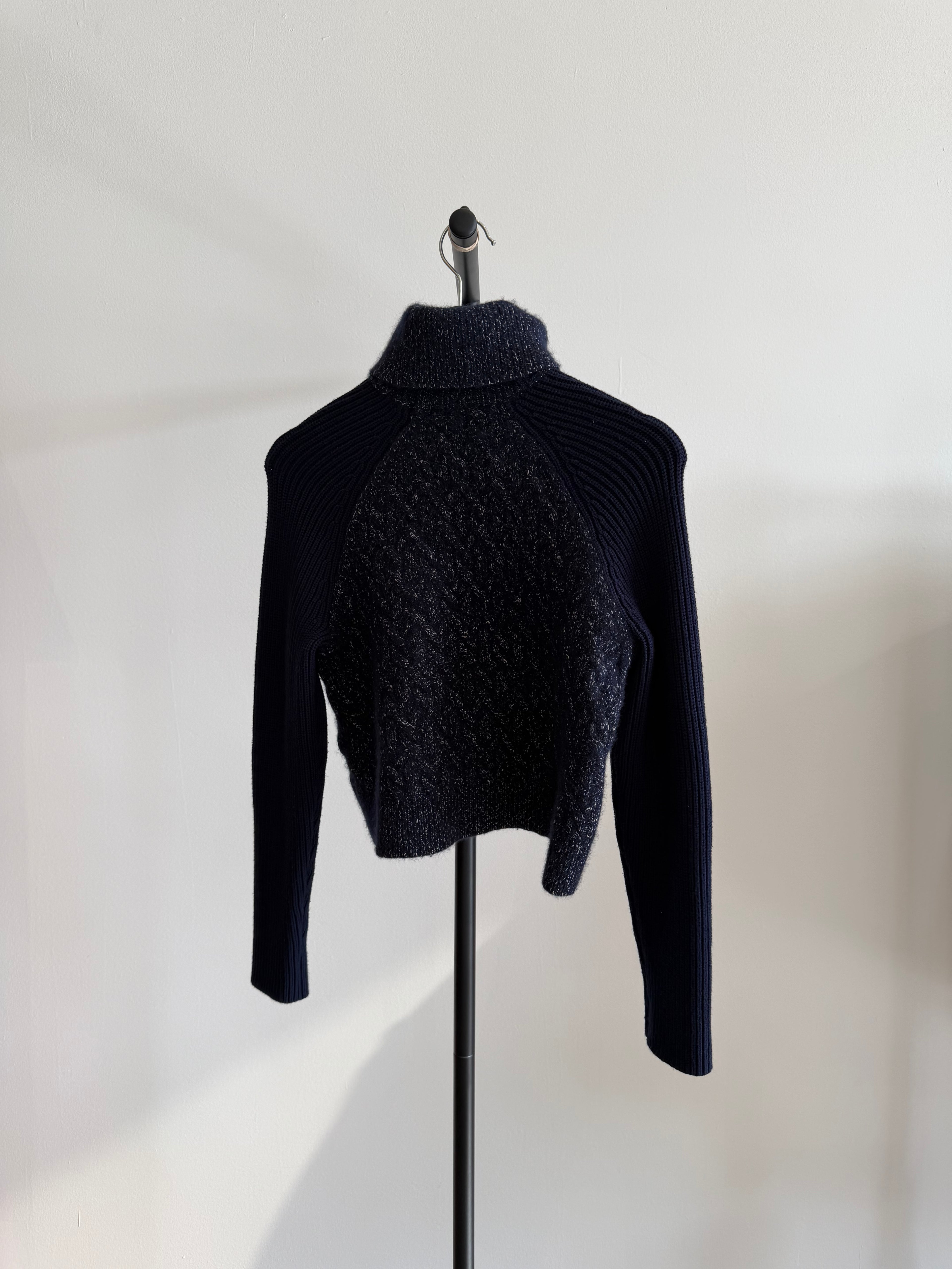 Reiss Cropped Knit Sweater