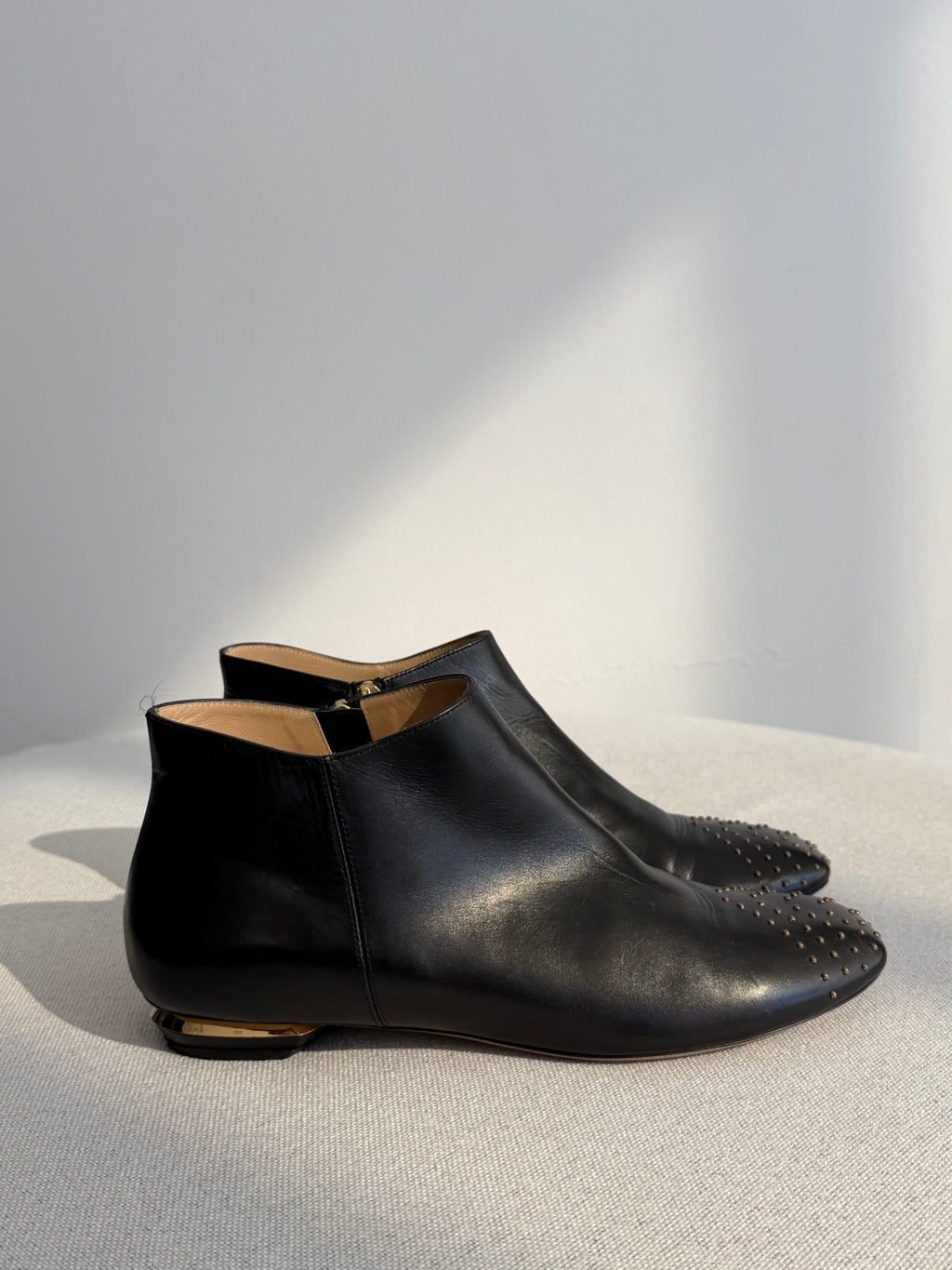 Nicholas Kirkwood Black Leather Ankle Boots