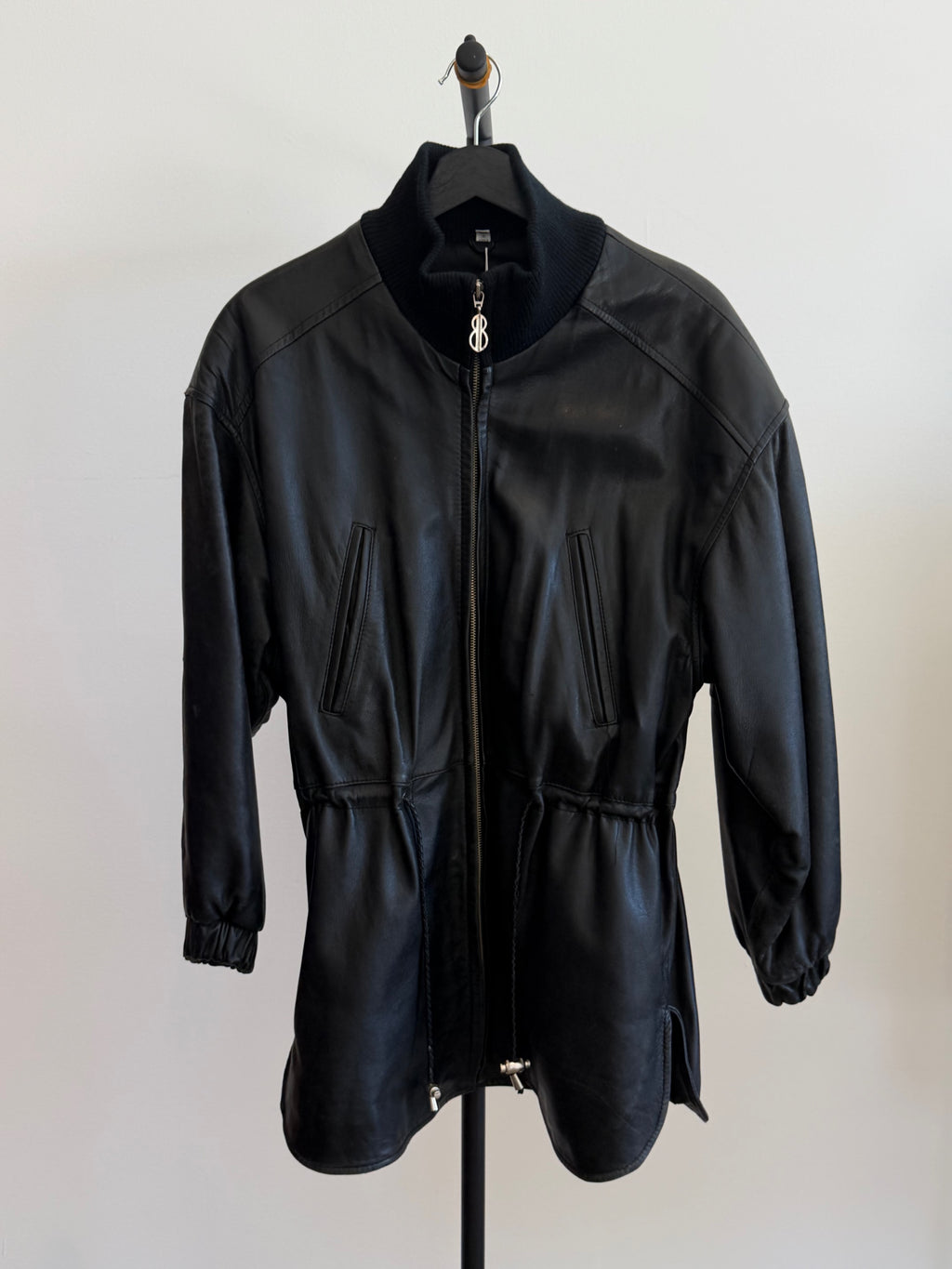Bill Blass Oversized Leather Jacket