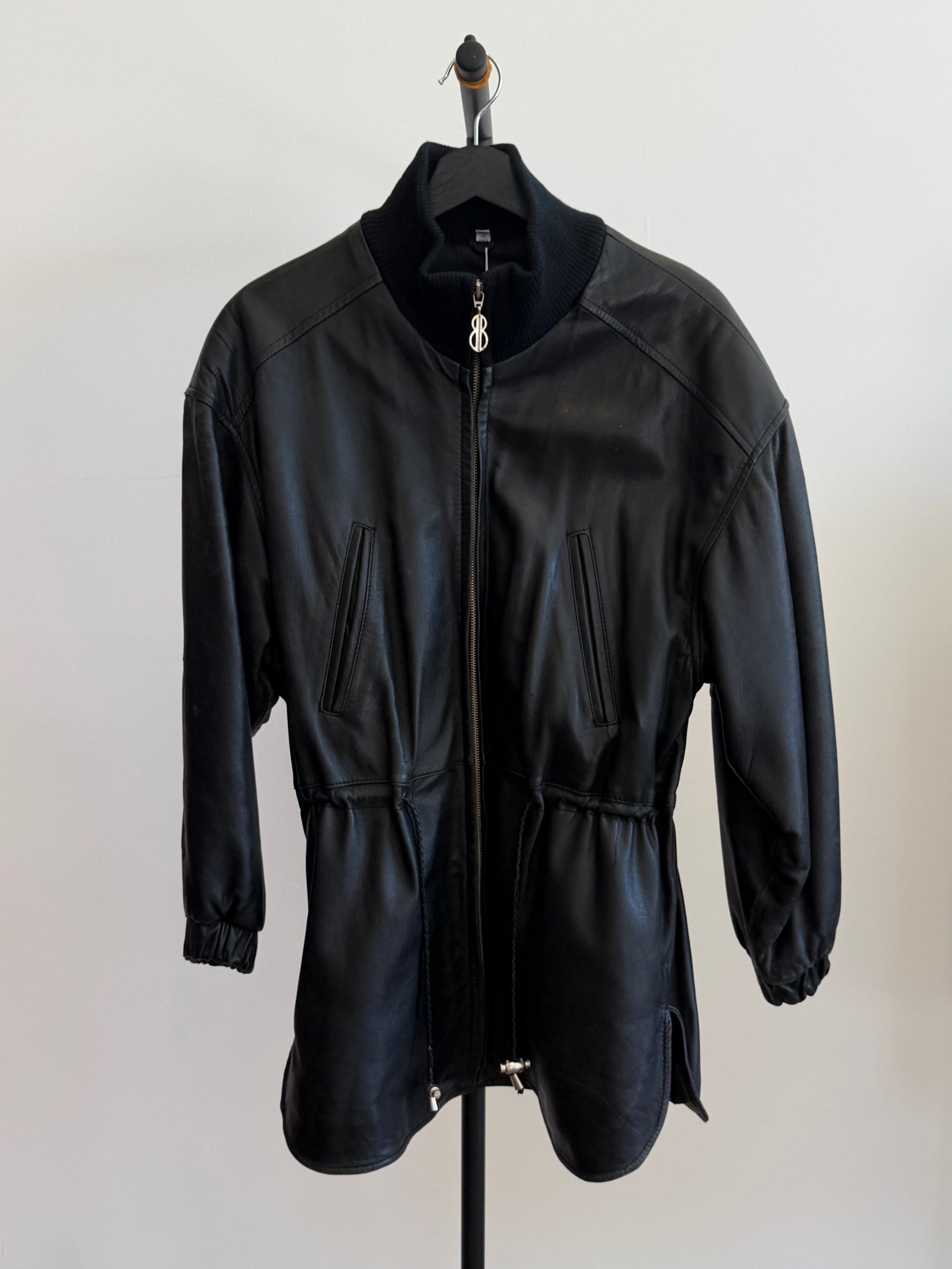 Bill Blass Oversized Leather Jacket