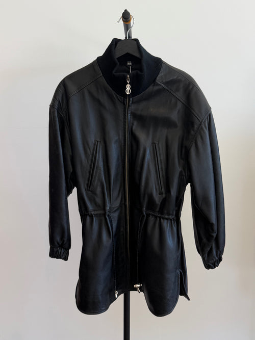 Bill Blass Oversized Leather Jacket