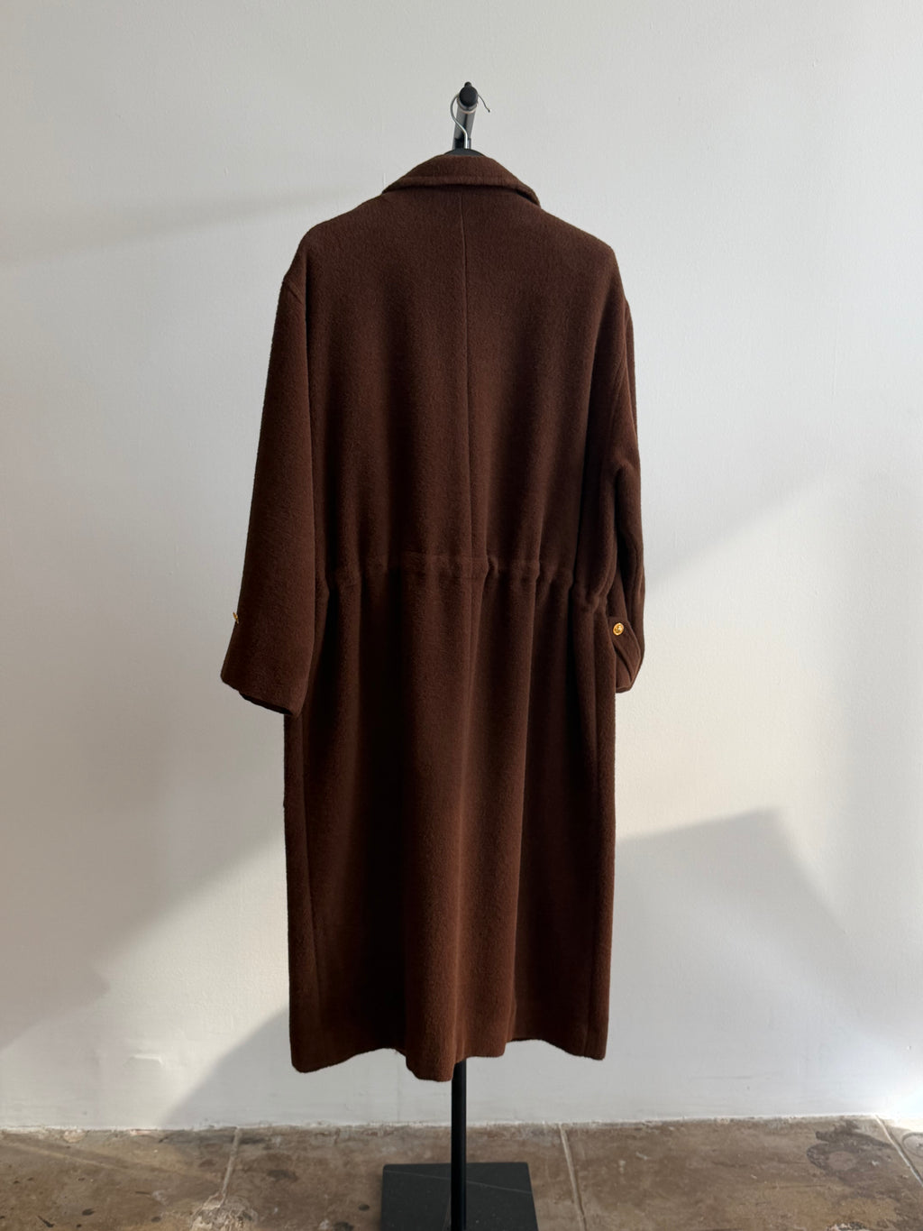 Sonia Rykiel Long Brown Teddy Coat