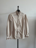 Terry Vintage Beige Lace Blouse
