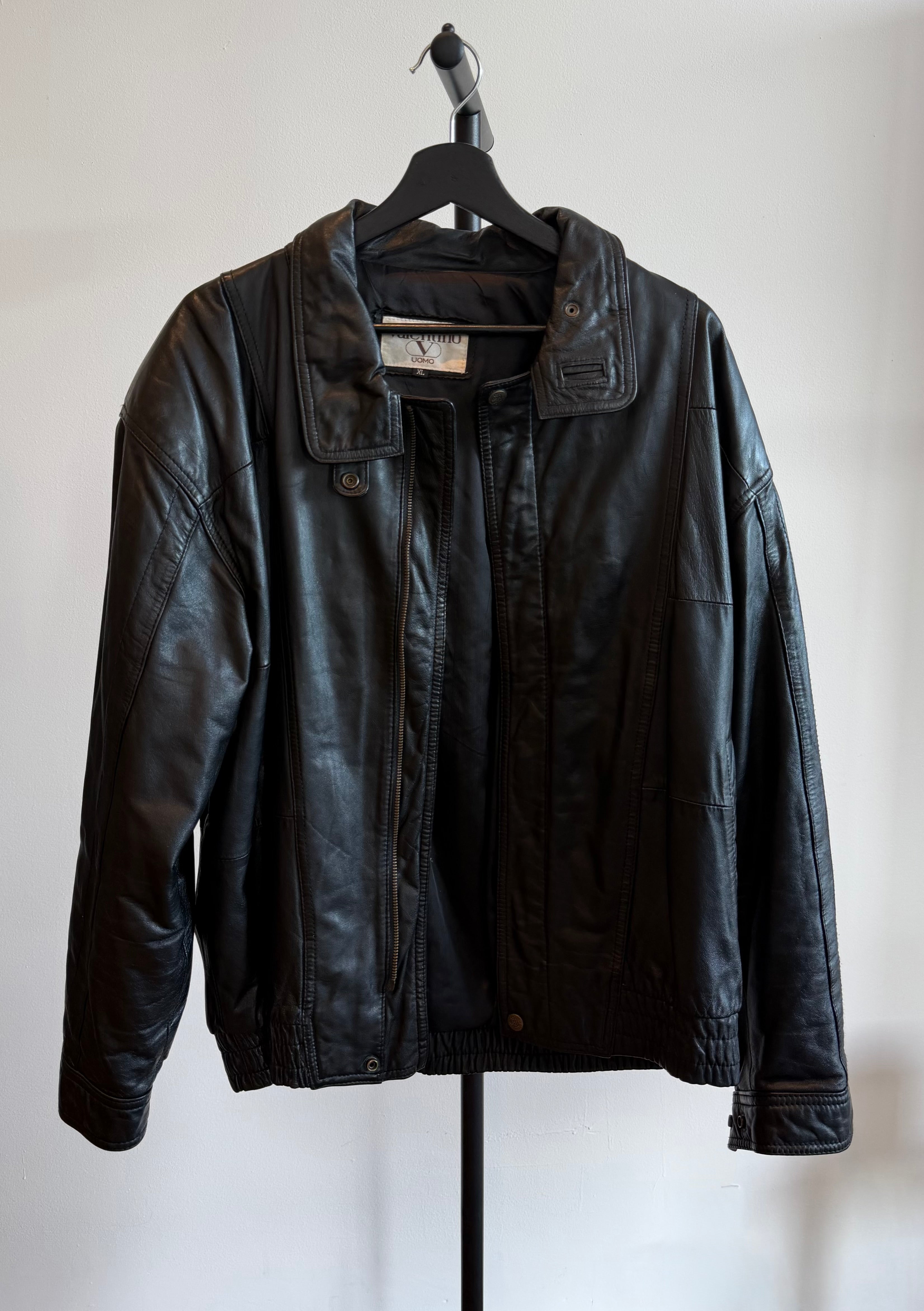 Valentino Oversized Leather Bomber