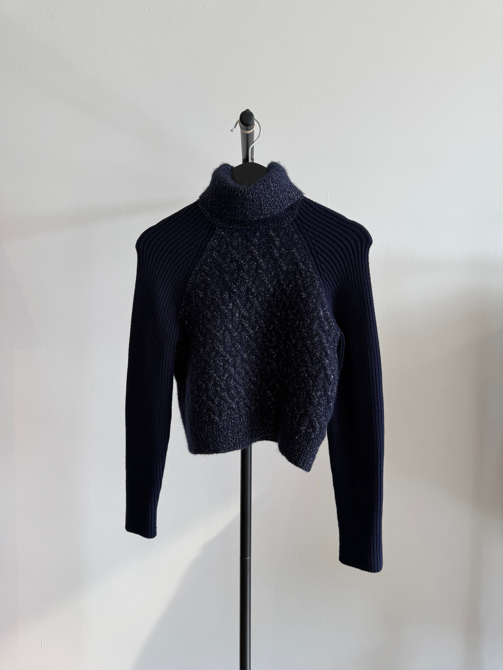 Reiss Cropped Knit Sweater