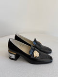Bruno Magli Clarence Snakeskin Loafer Pump
