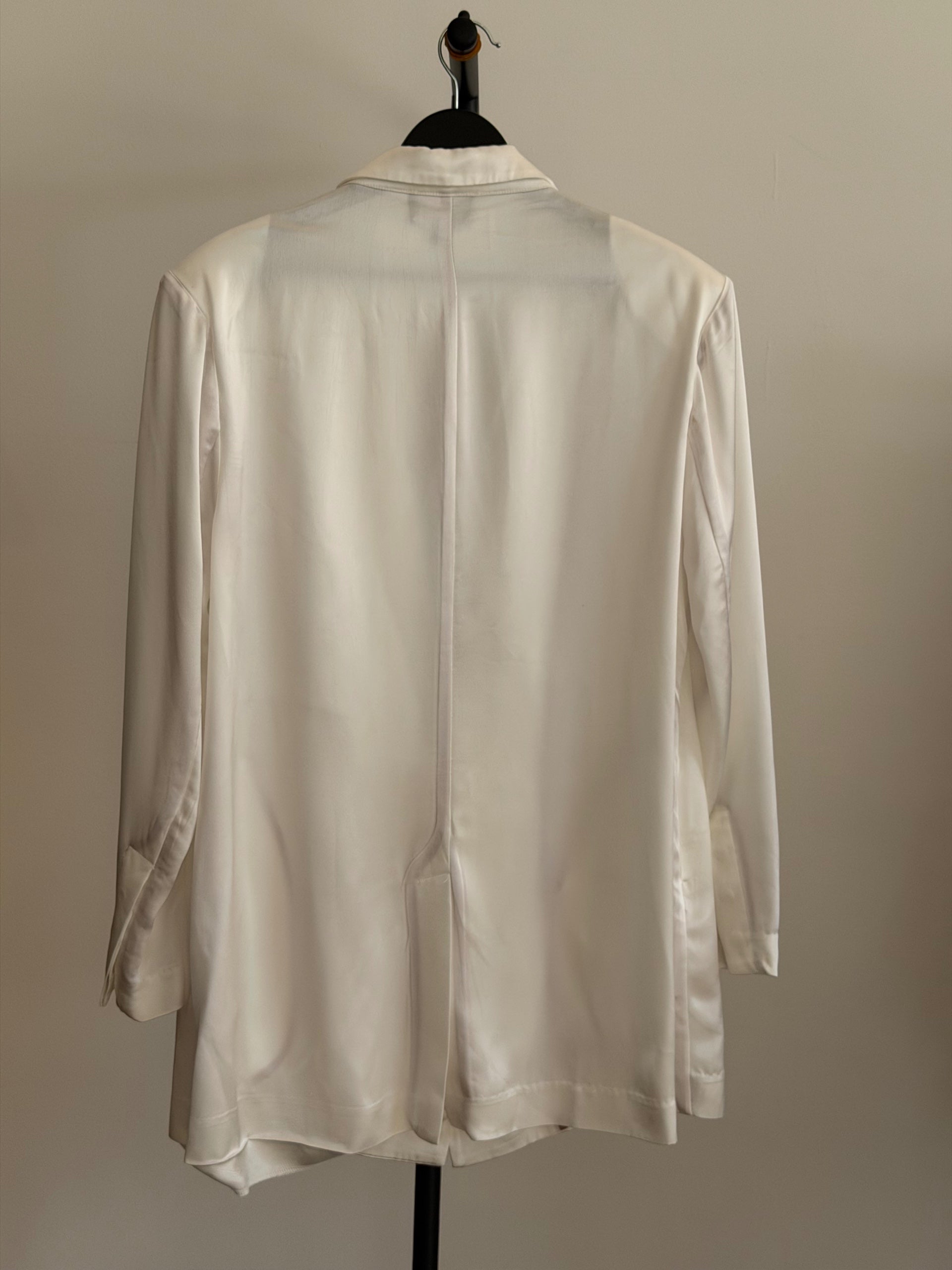 SER.O.YA White Satin Blazer