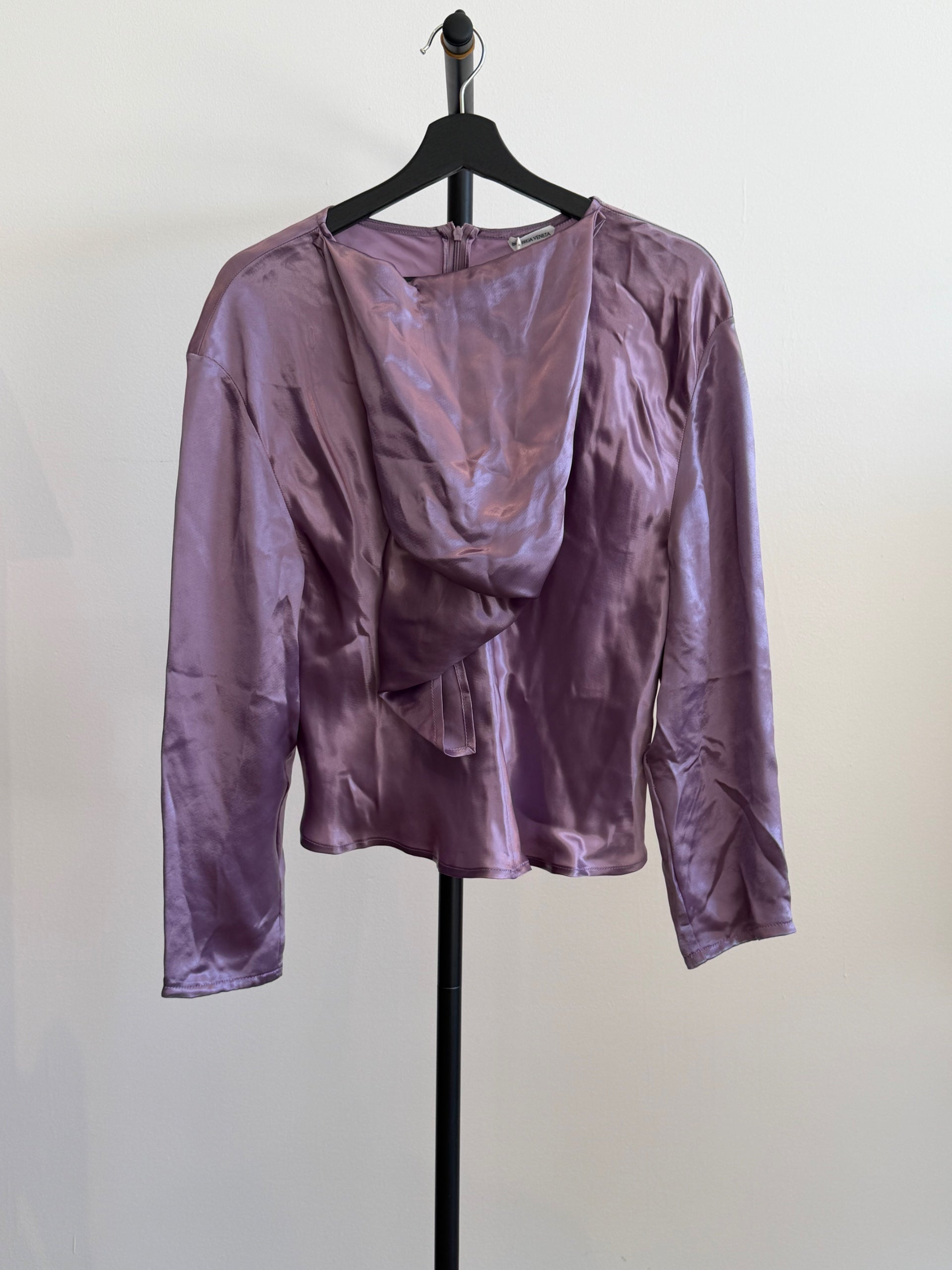 Bottega Veneta Purple Silk Long Sleeve