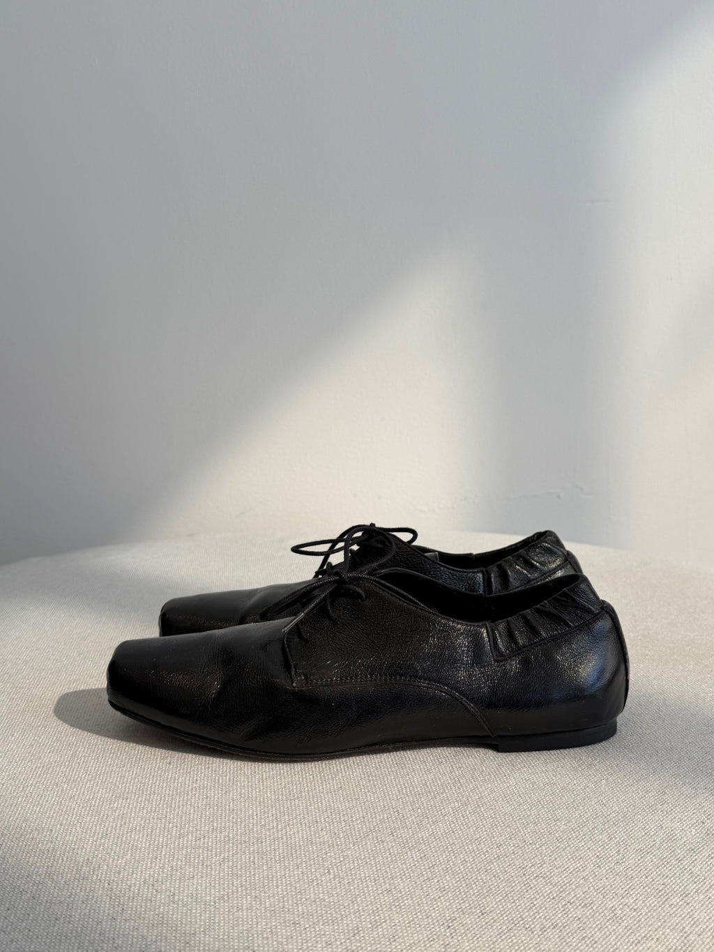 Lafayette 148 Leather Square Toe Loafers
