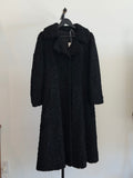 Unbranded Long Black Thick Lamb Jacket