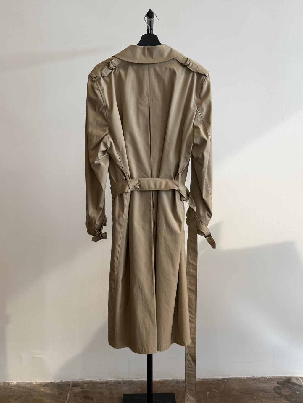 Pierre Cardin Trench Light Tan Pointed Collar with Belt
