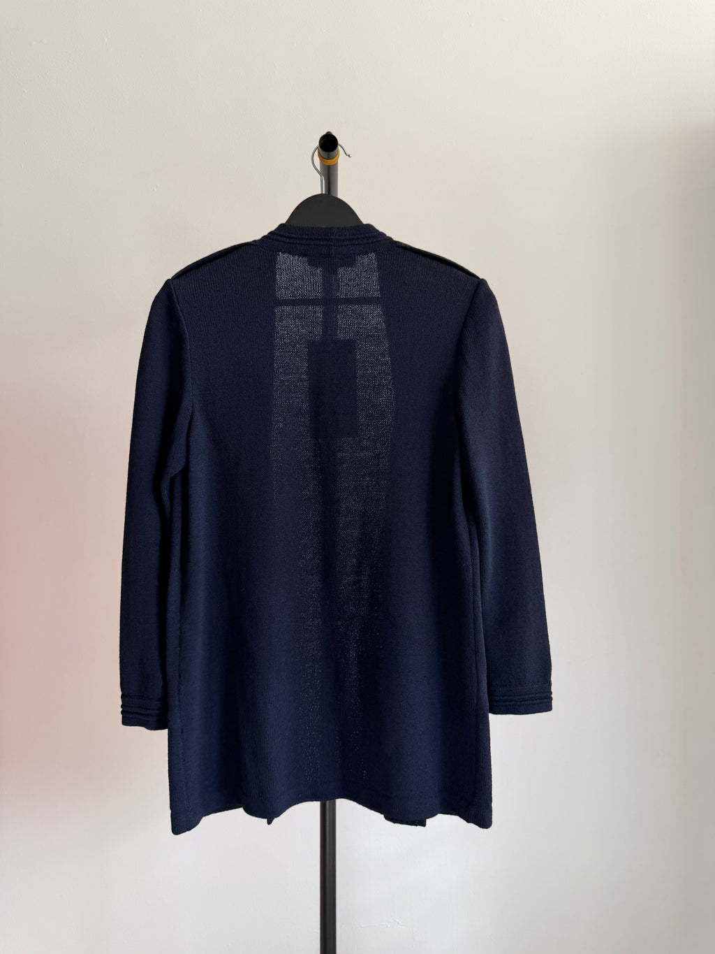 Vintage St. John Navy Open Front Cardigan