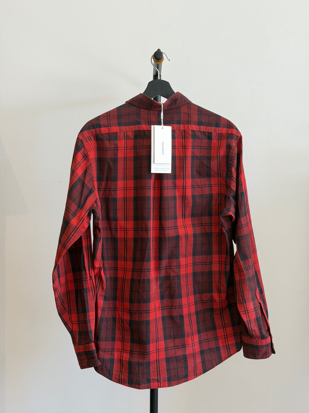Yves Saint Laurent Mens Plaid Button Up
