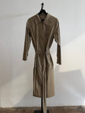 Burberry Mid Length Green Trench