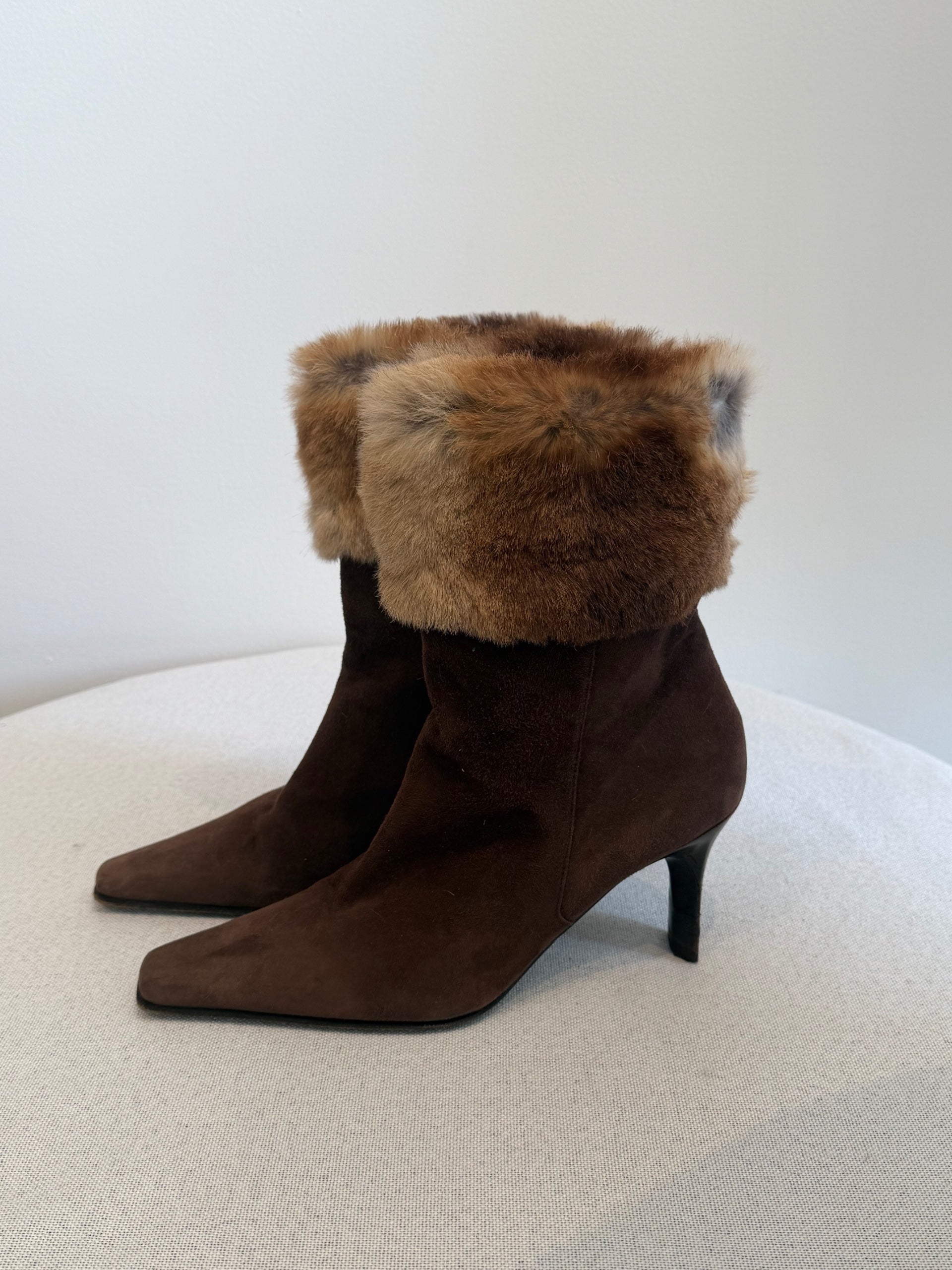 Casedi Brown Fur Boots