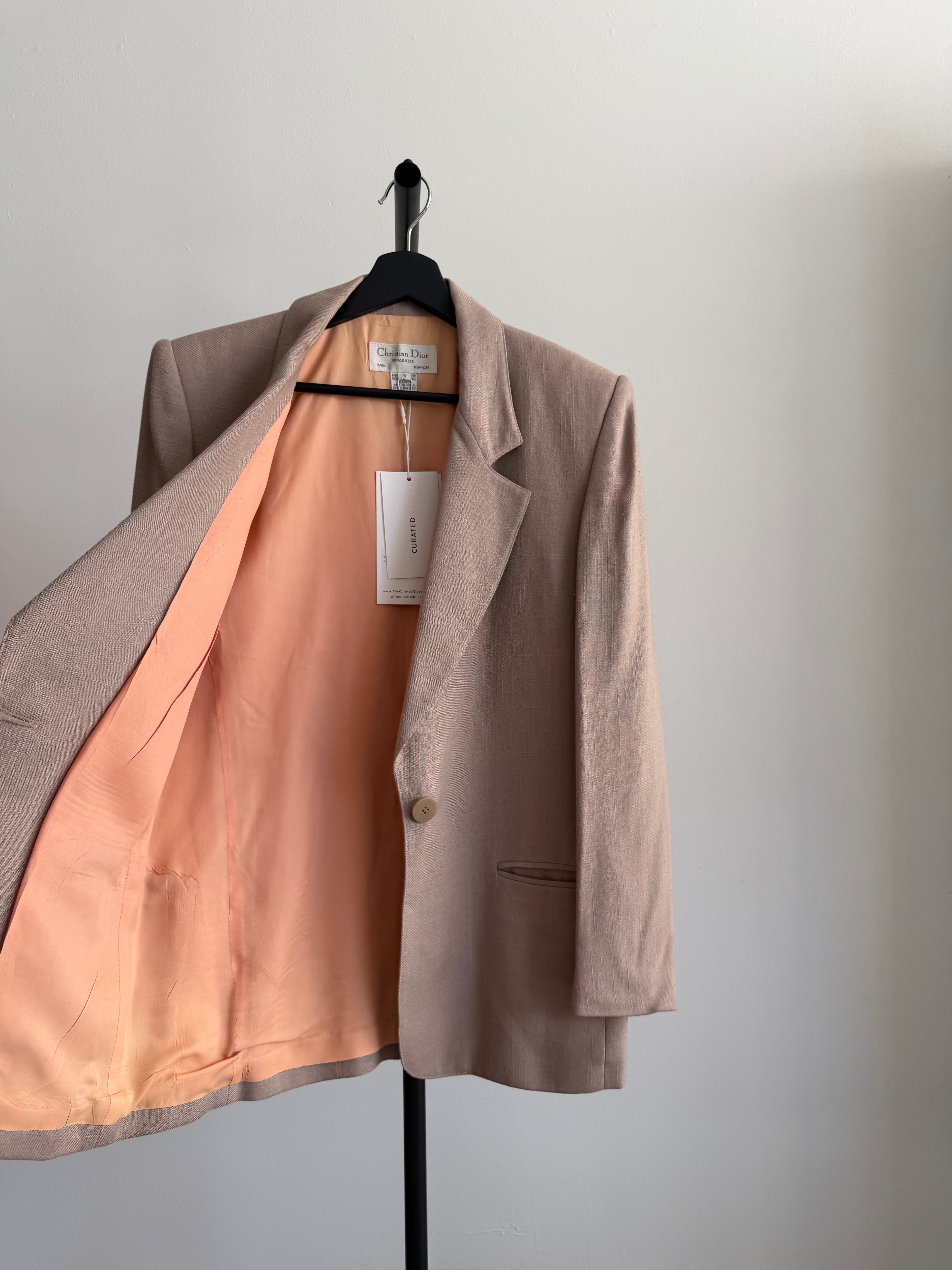Vintage Christian Dior Blazer, Neutral