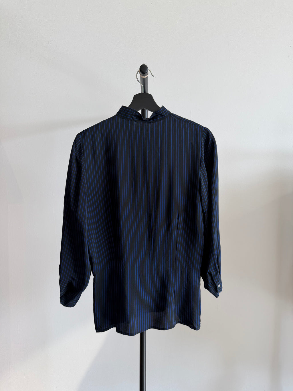 Christian Dior Stripped Blouse (Black/Blue)