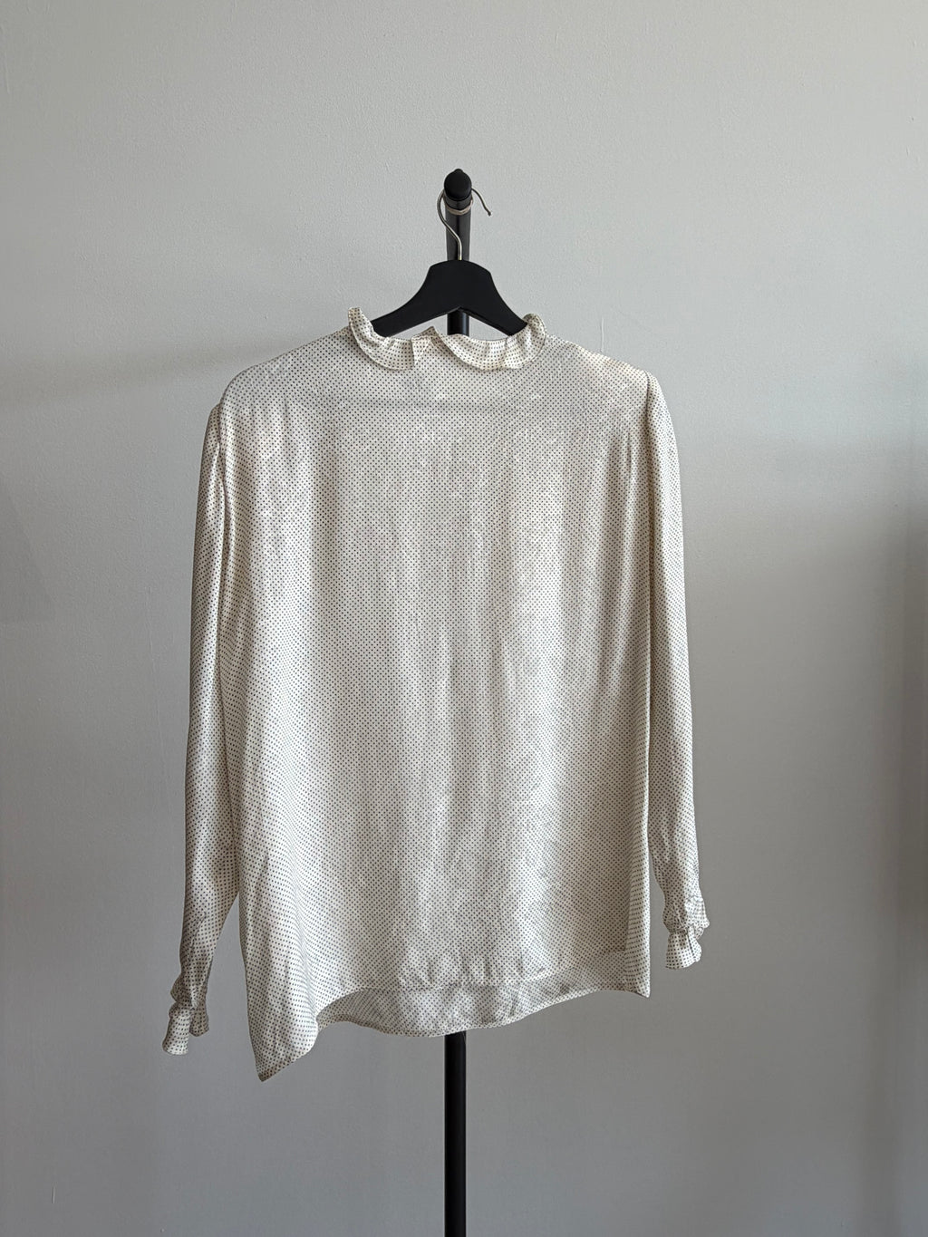 Vintage Valentino Polka Dot Silk Blouse