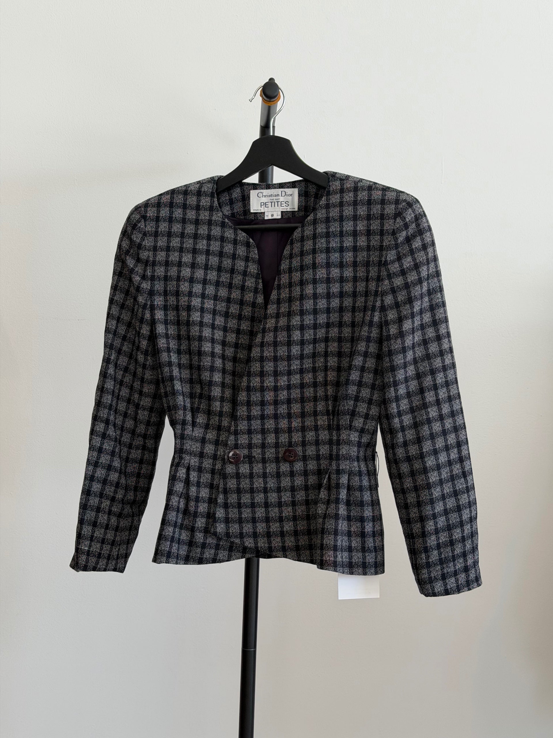 Dior Stripped Structured Navy Blazer