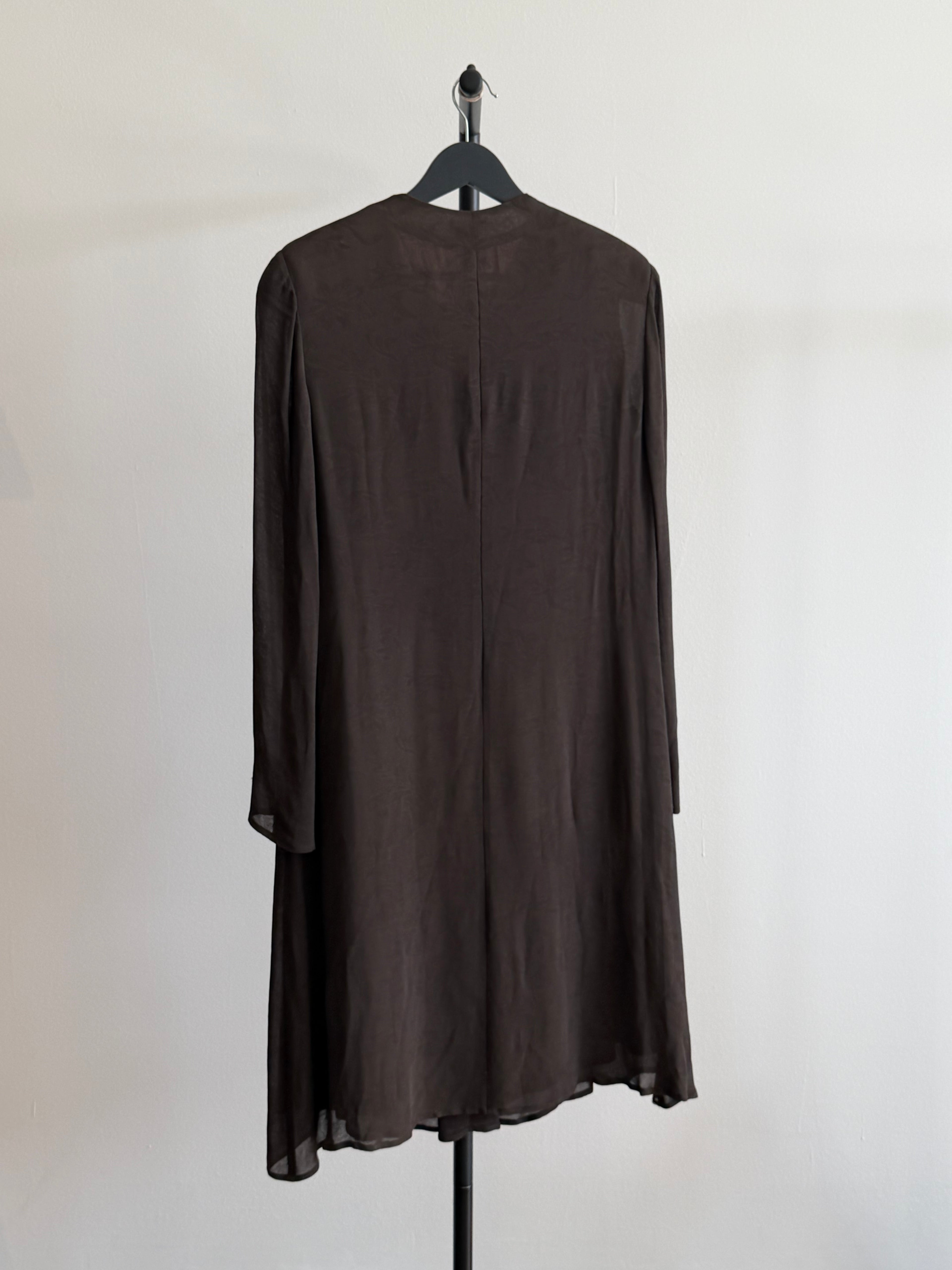 Giorgio Armani Flowy Brown Dress