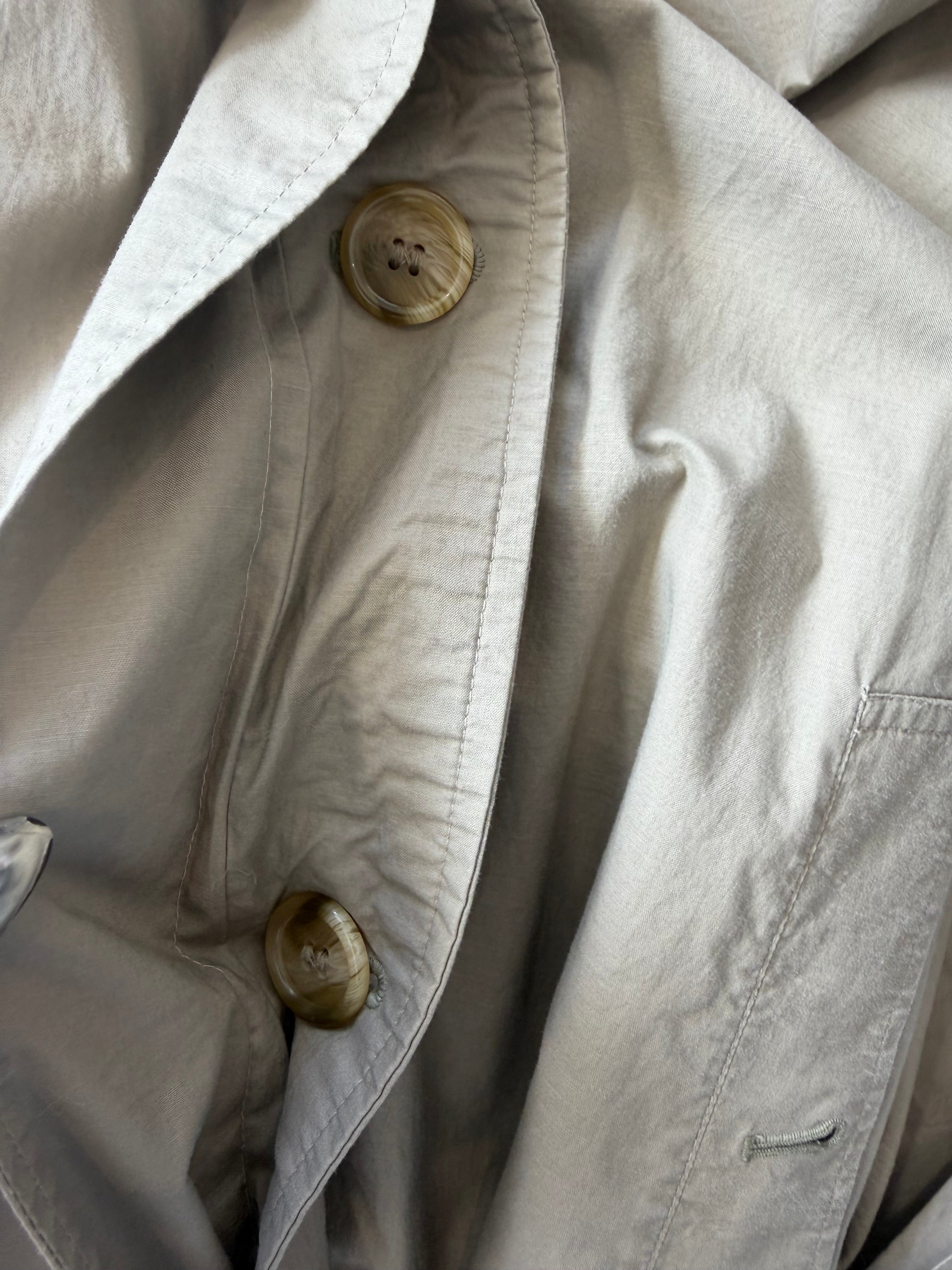 Burberry Mid Length Green Trench