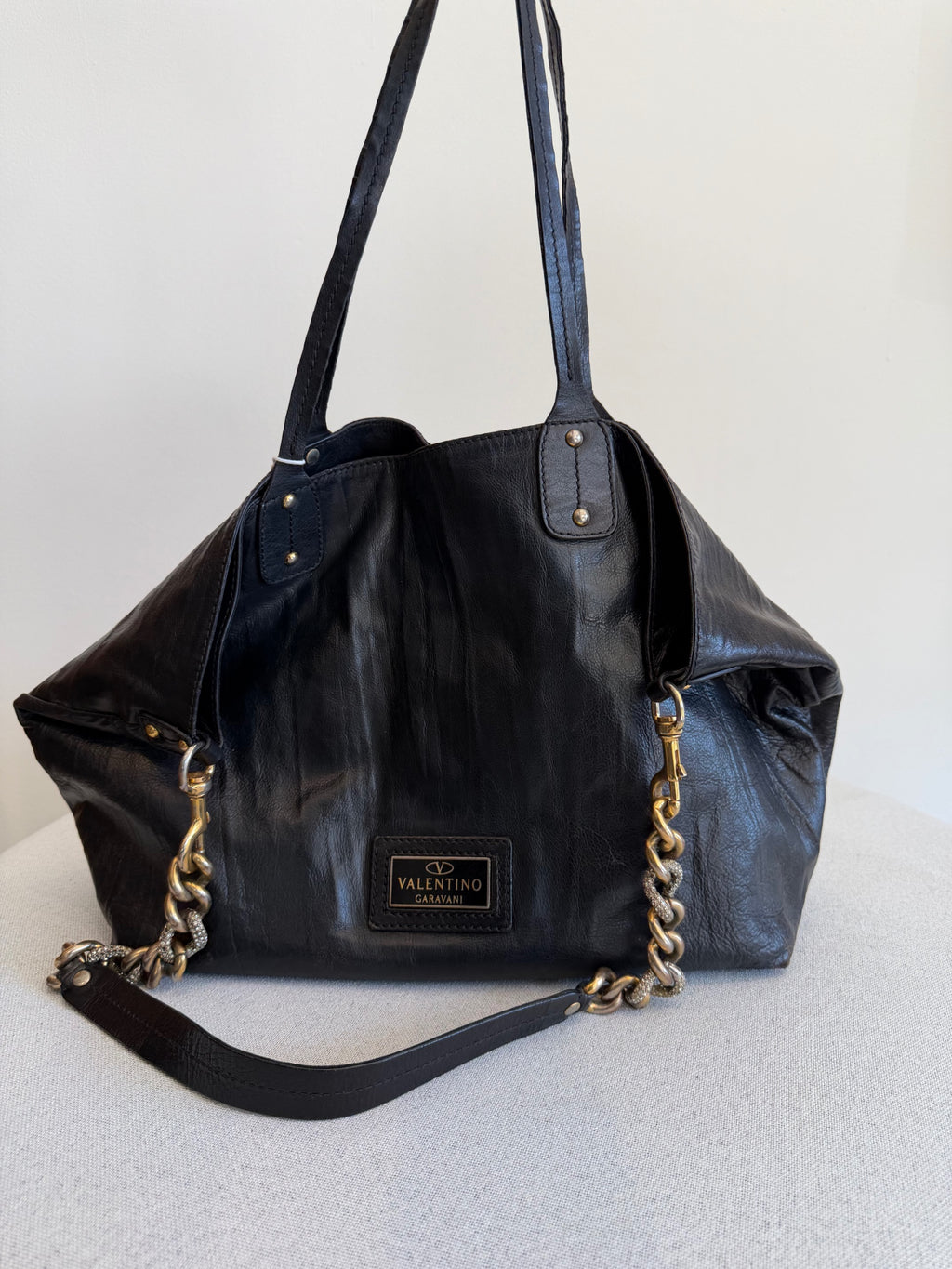 Valentino Garavani Black Leather Purse
