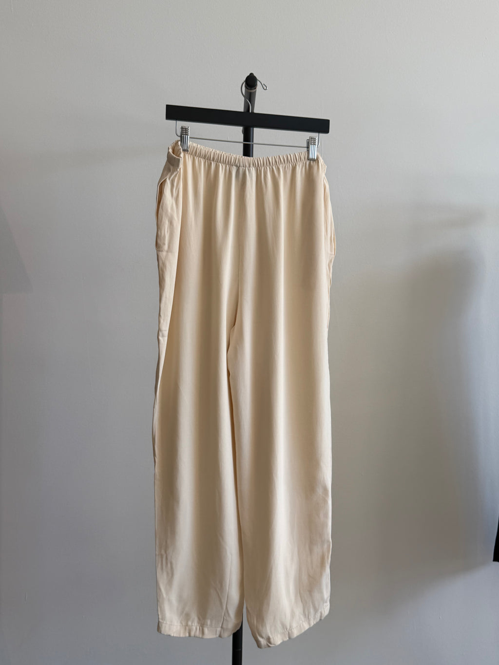 Emanuel Ungaro Ivory Silk Pants