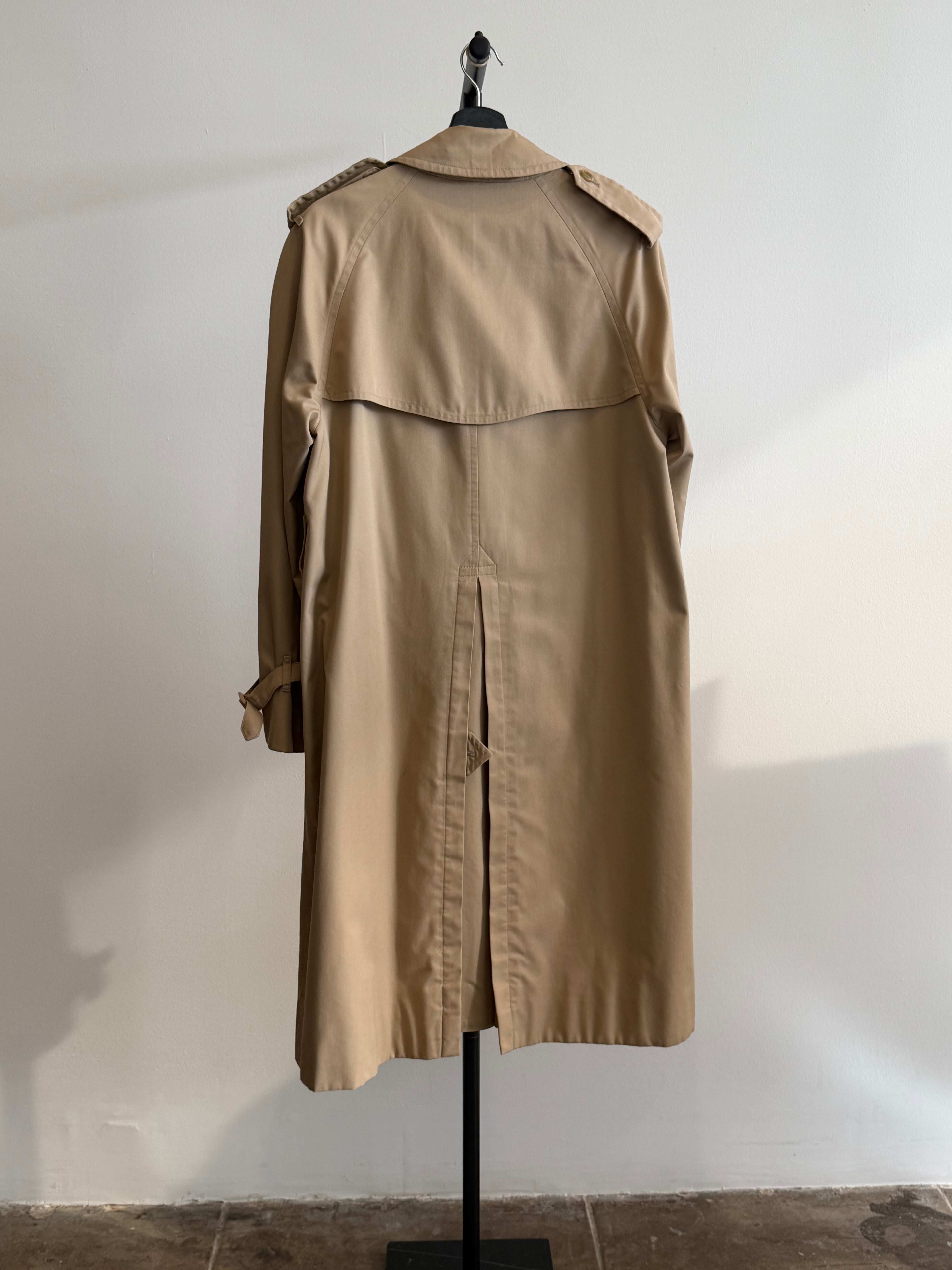 Vintage Burberry Khaki Trench Coat