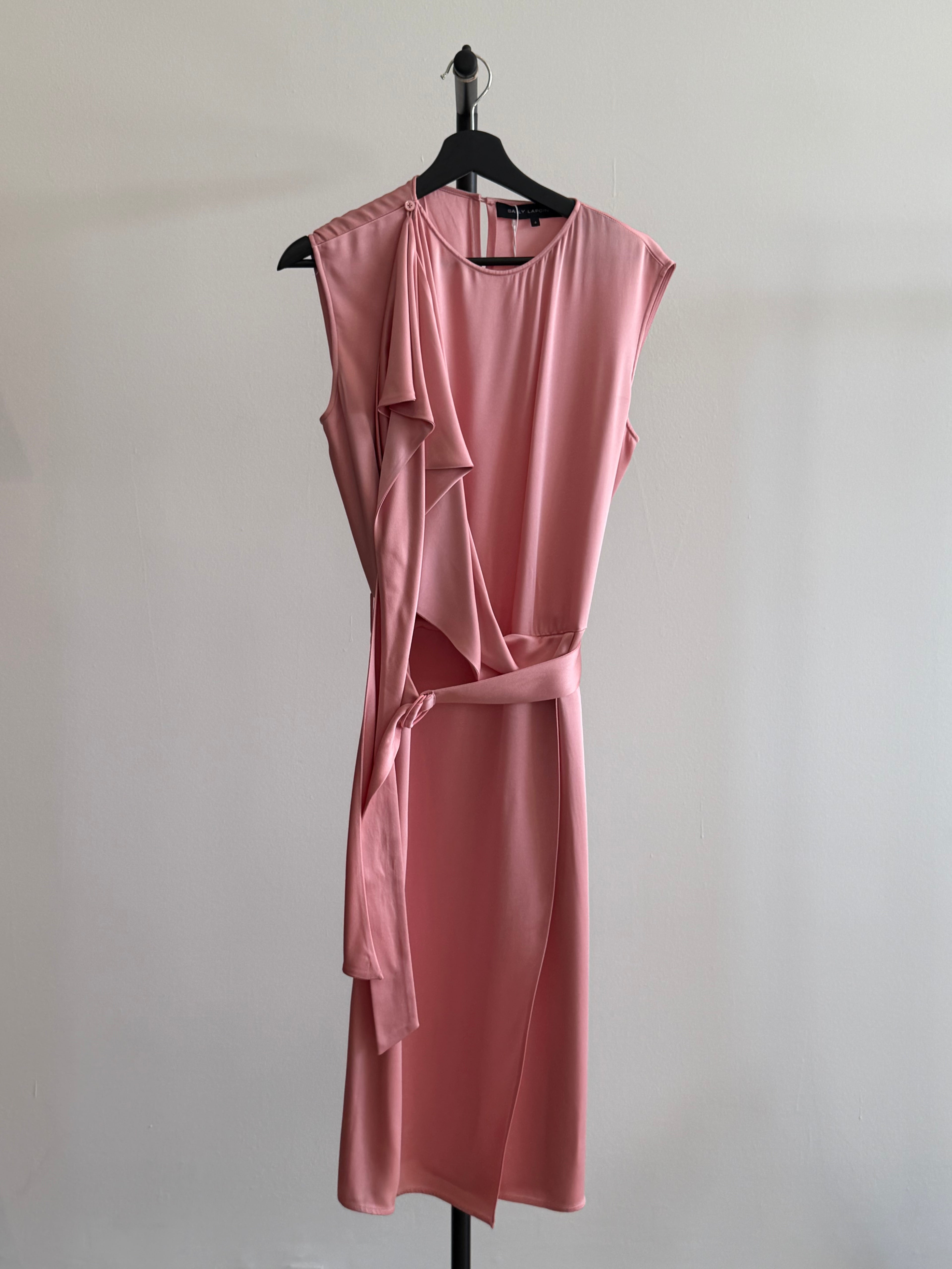 Lapointe Pink Satin Dress