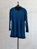 Pierre Cardin Blue Shimmer Long Sleeve Dress