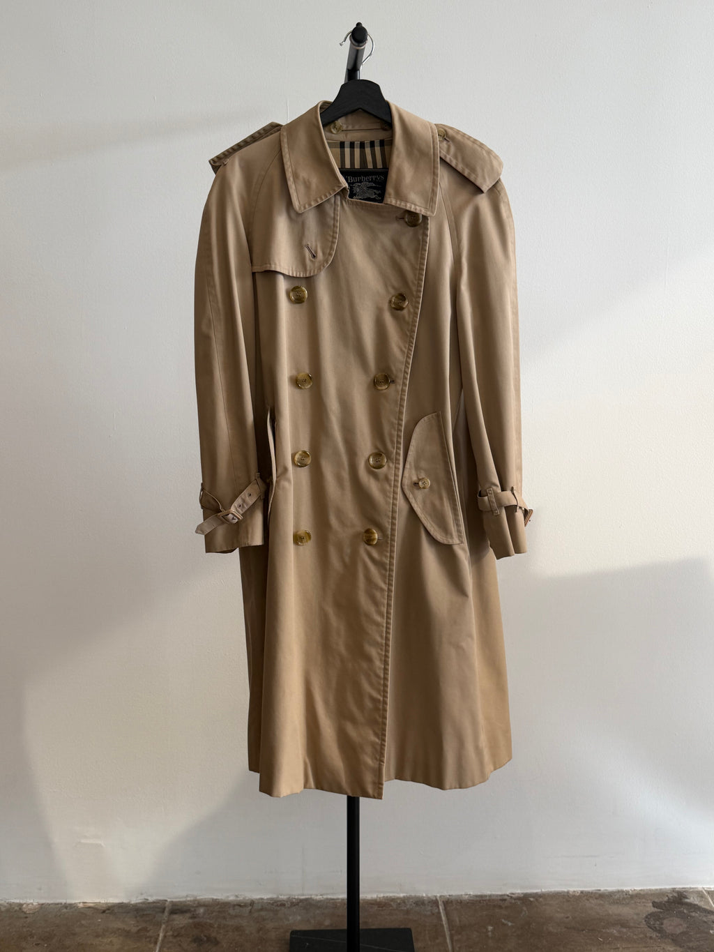 Vintage Burberry Khaki Trench Coat