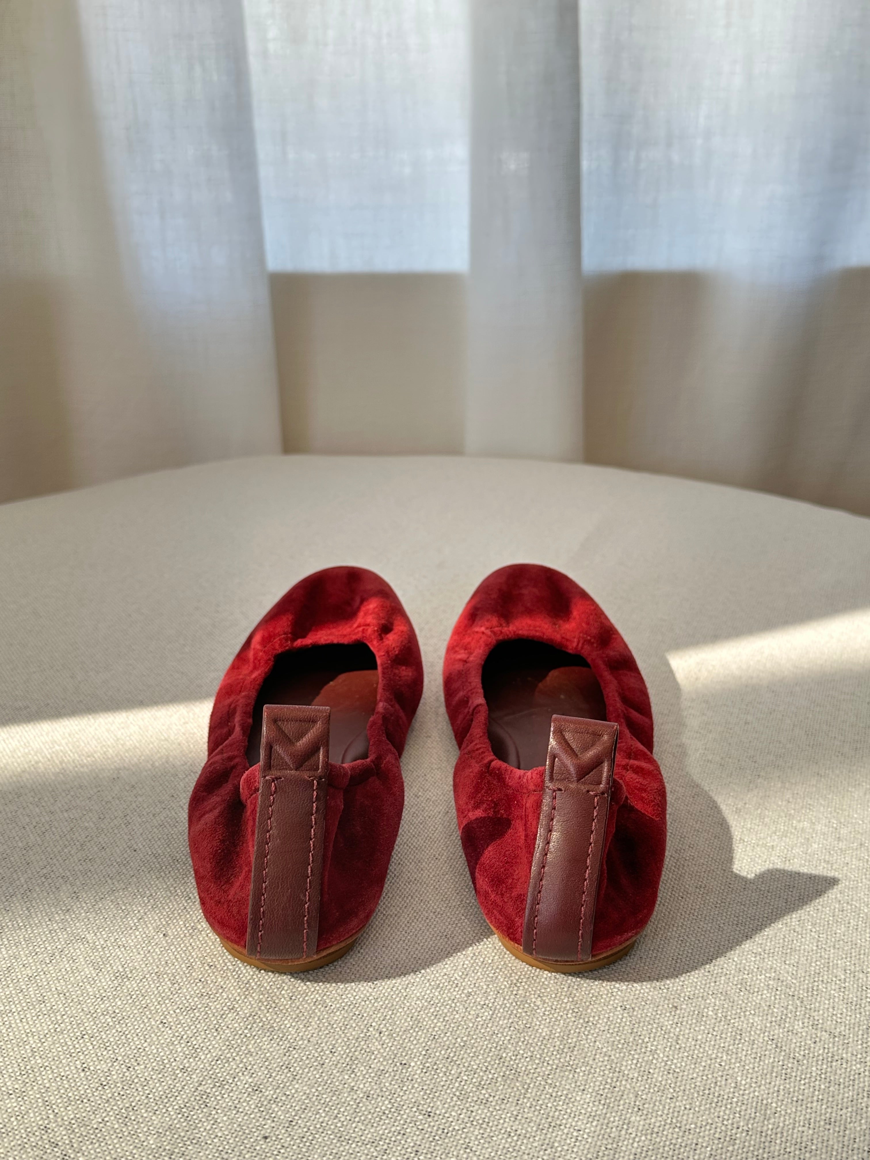 Mercedes Castillo Suede Ballet Flats