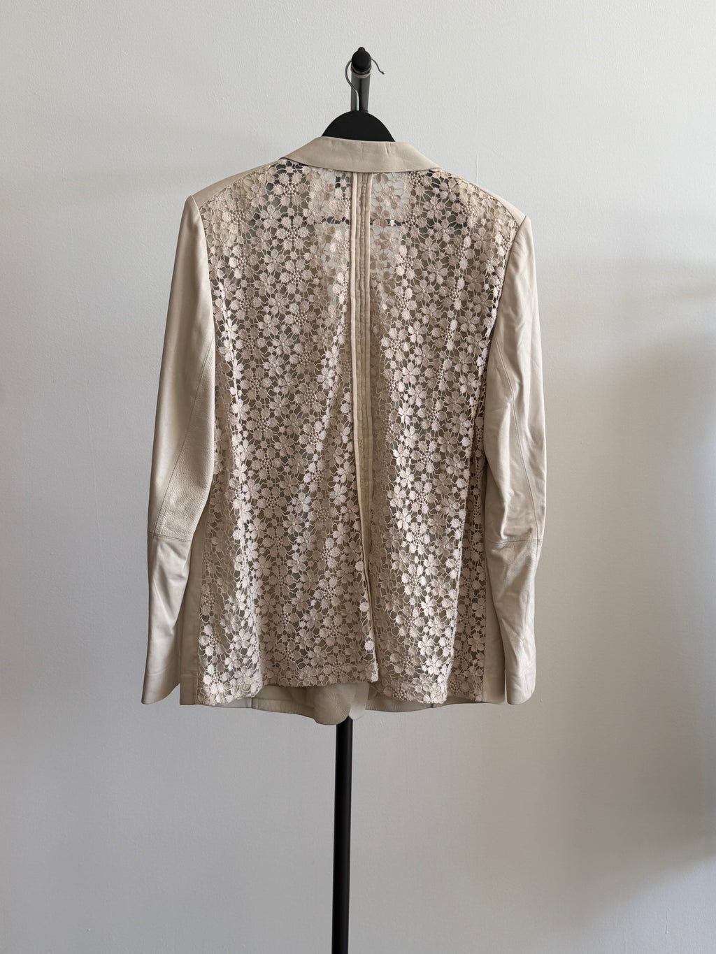 Lafayette 148 Leather Blazer Neutral color
