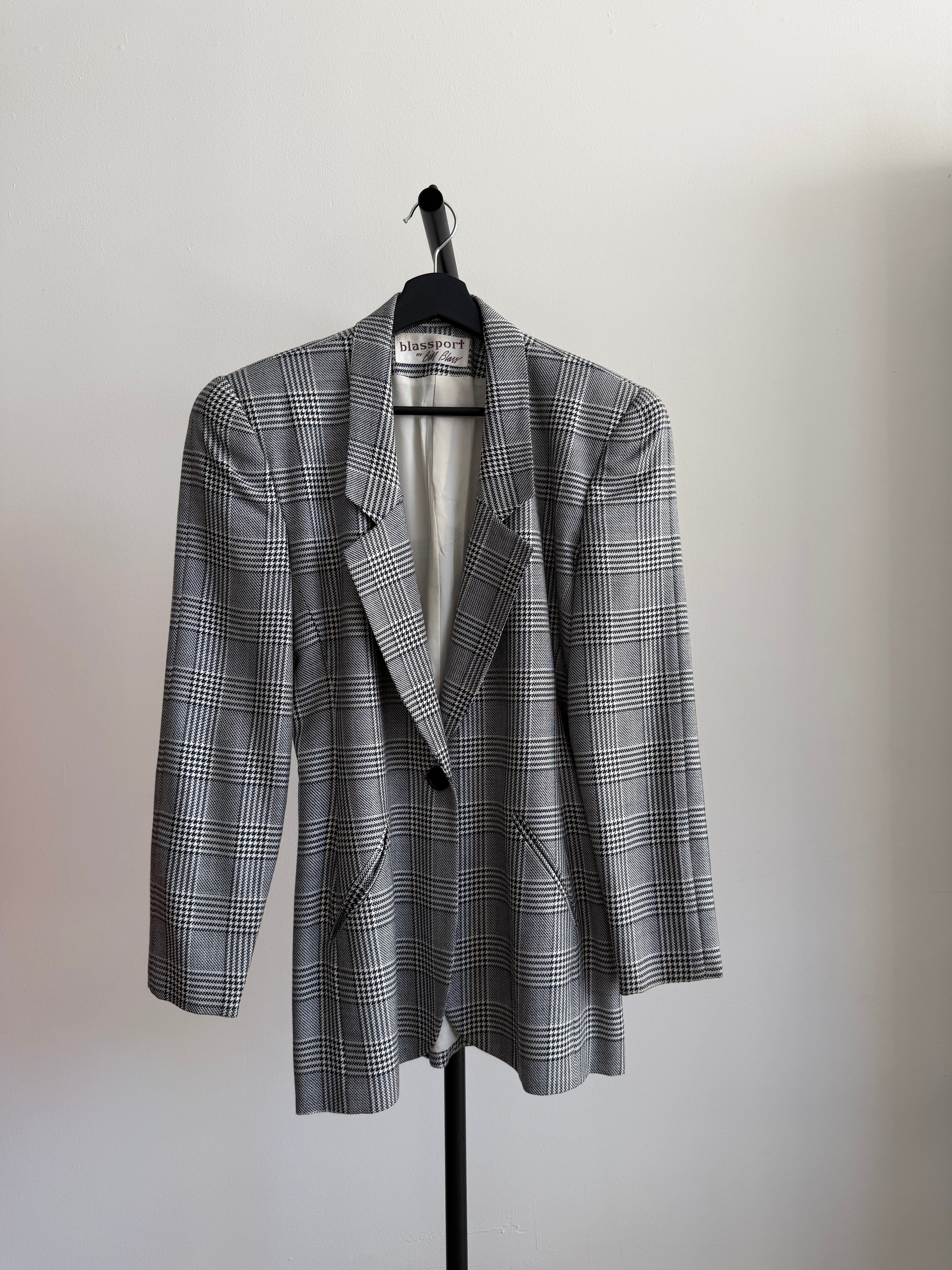Vintage Bill Blass Checkered Blazer