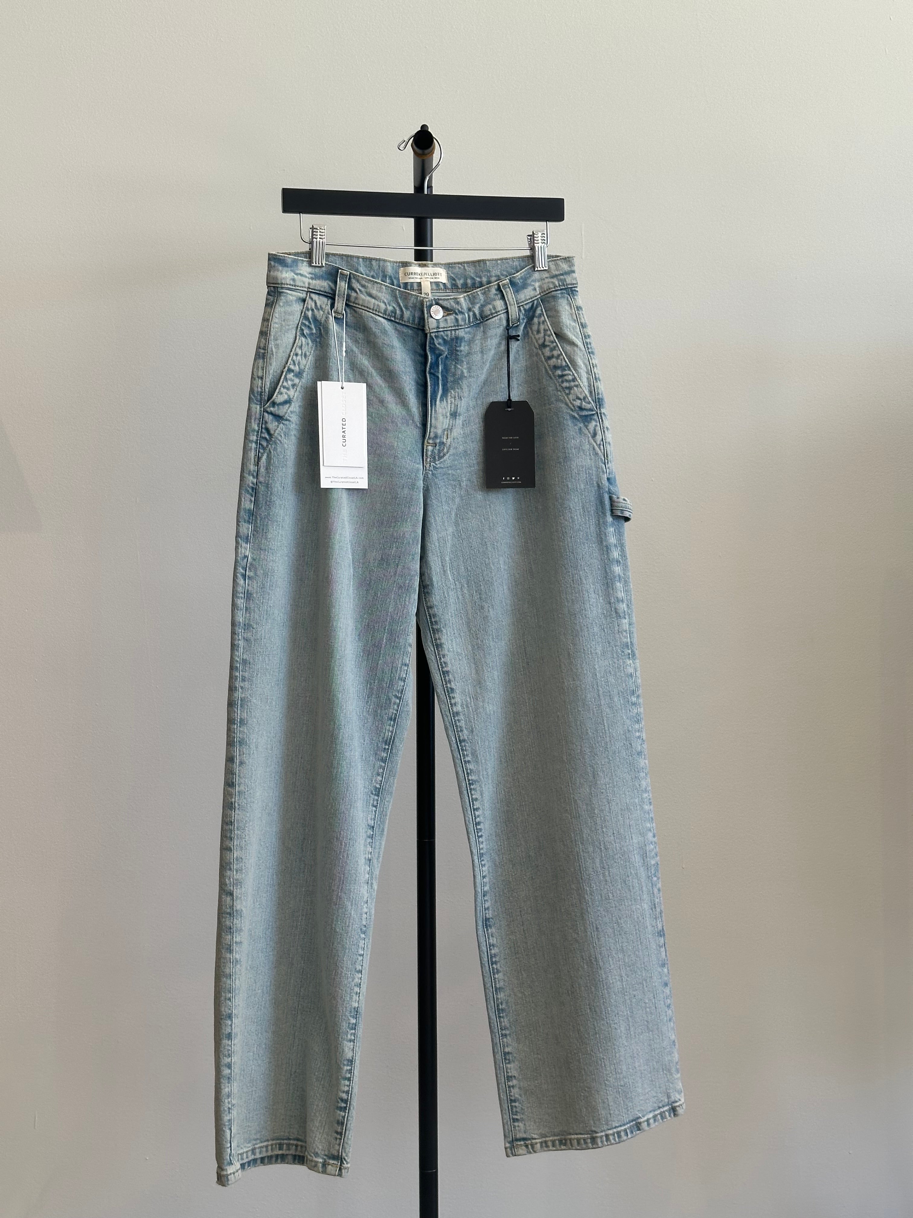 Current Elliot, Light Wash Painter Style Jeans, Sz 29