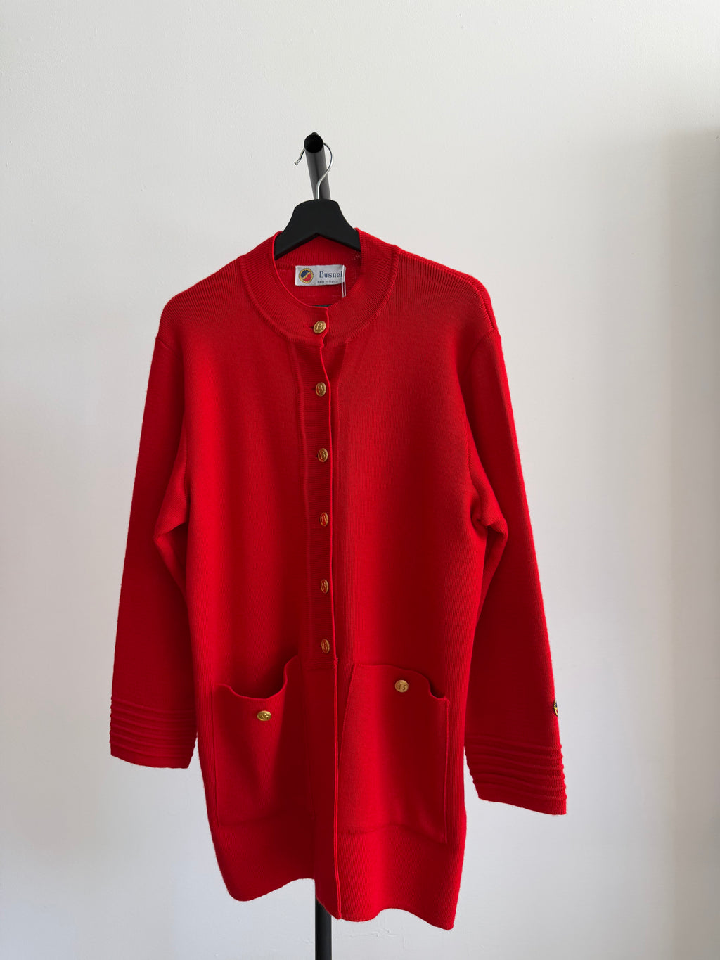 Busnel Red Cardigan with Buttons
