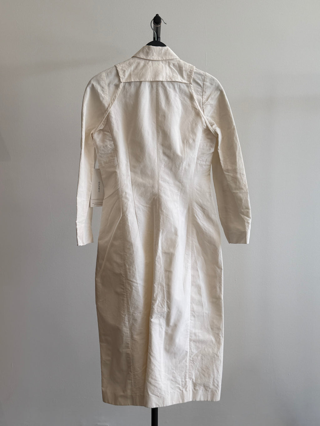 Narciso Rodriguez Ivory Silk Coat Dress