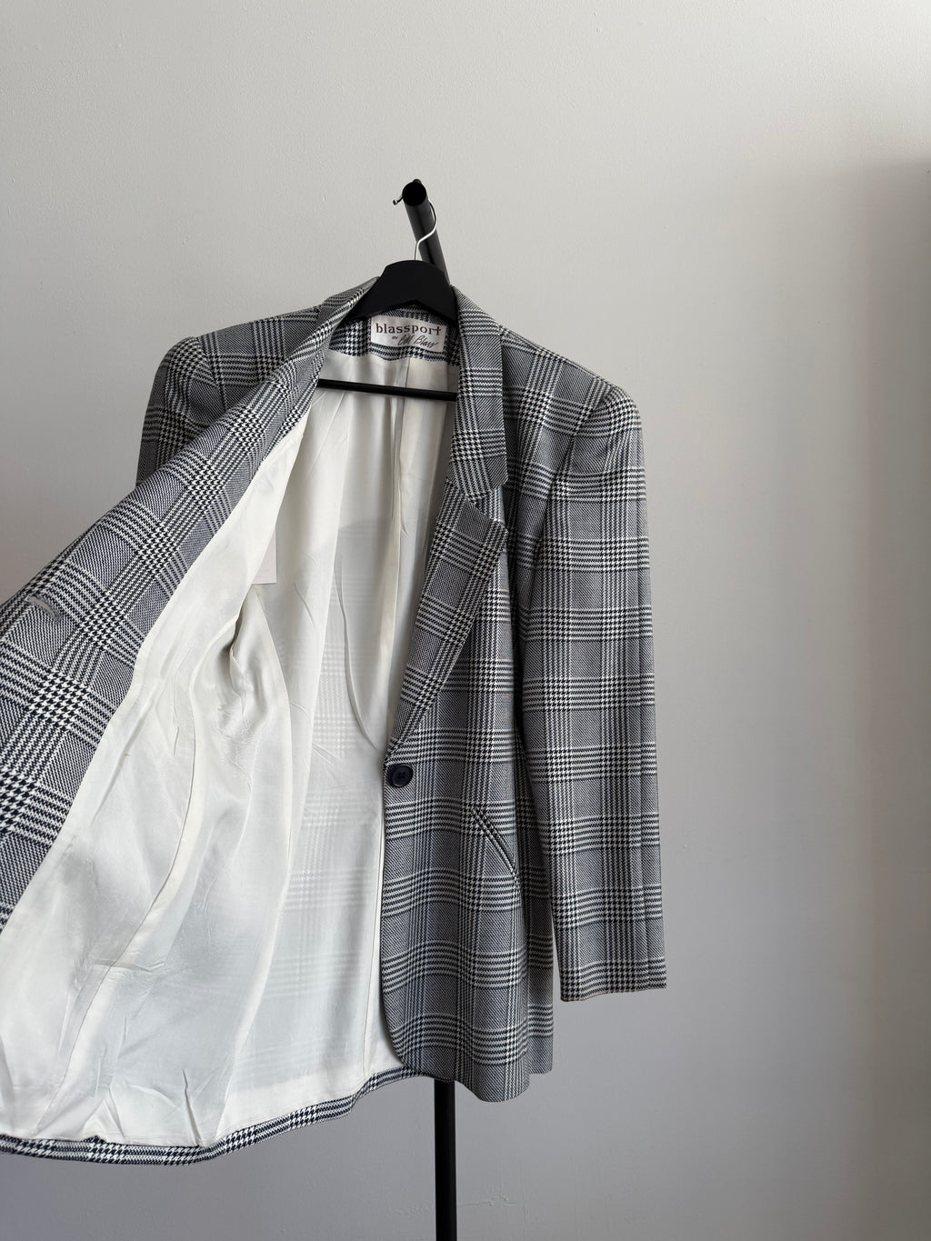 Vintage Bill Blass Checkered Blazer