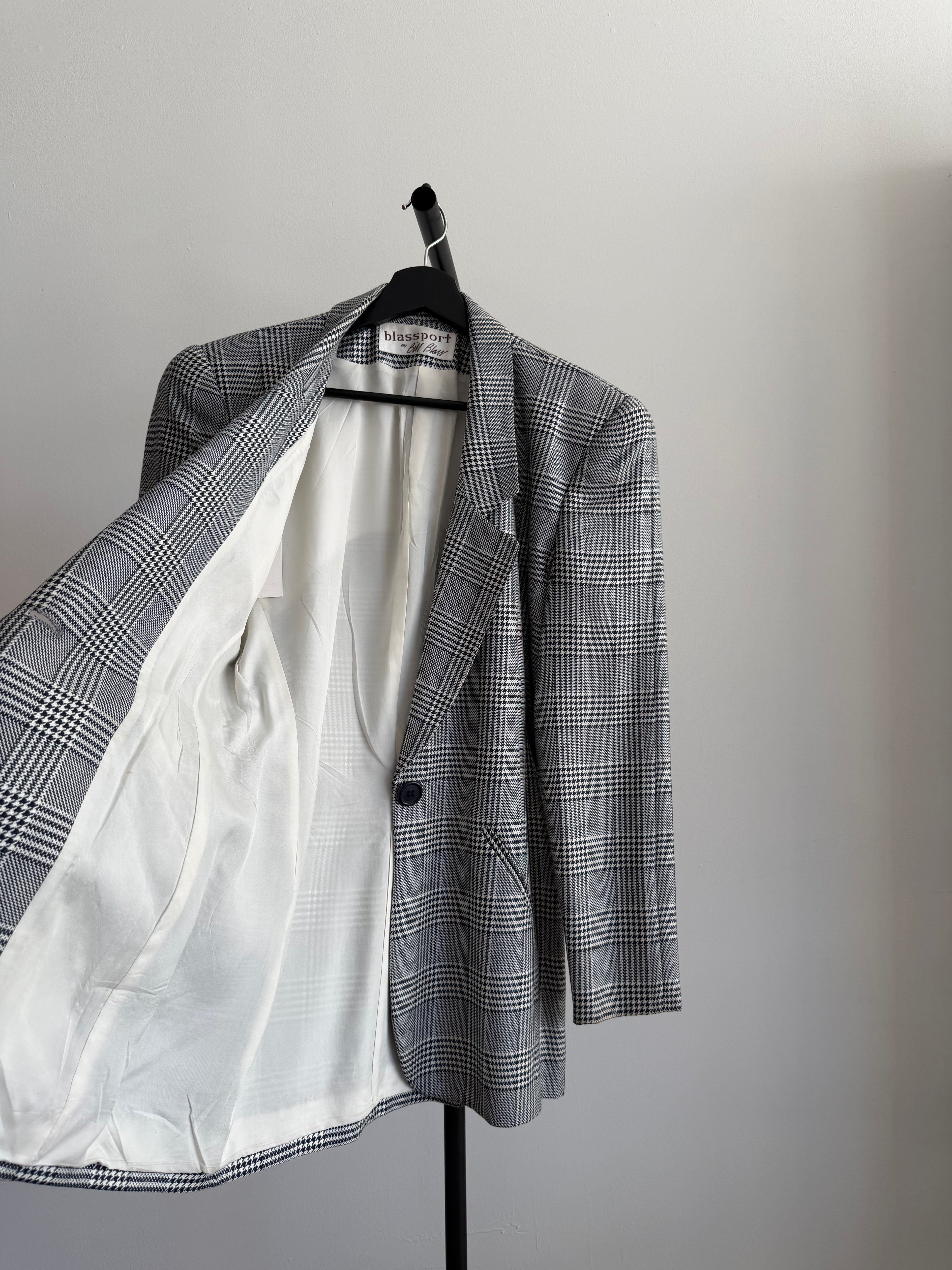 Vintage Bill Blass Checkered Blazer