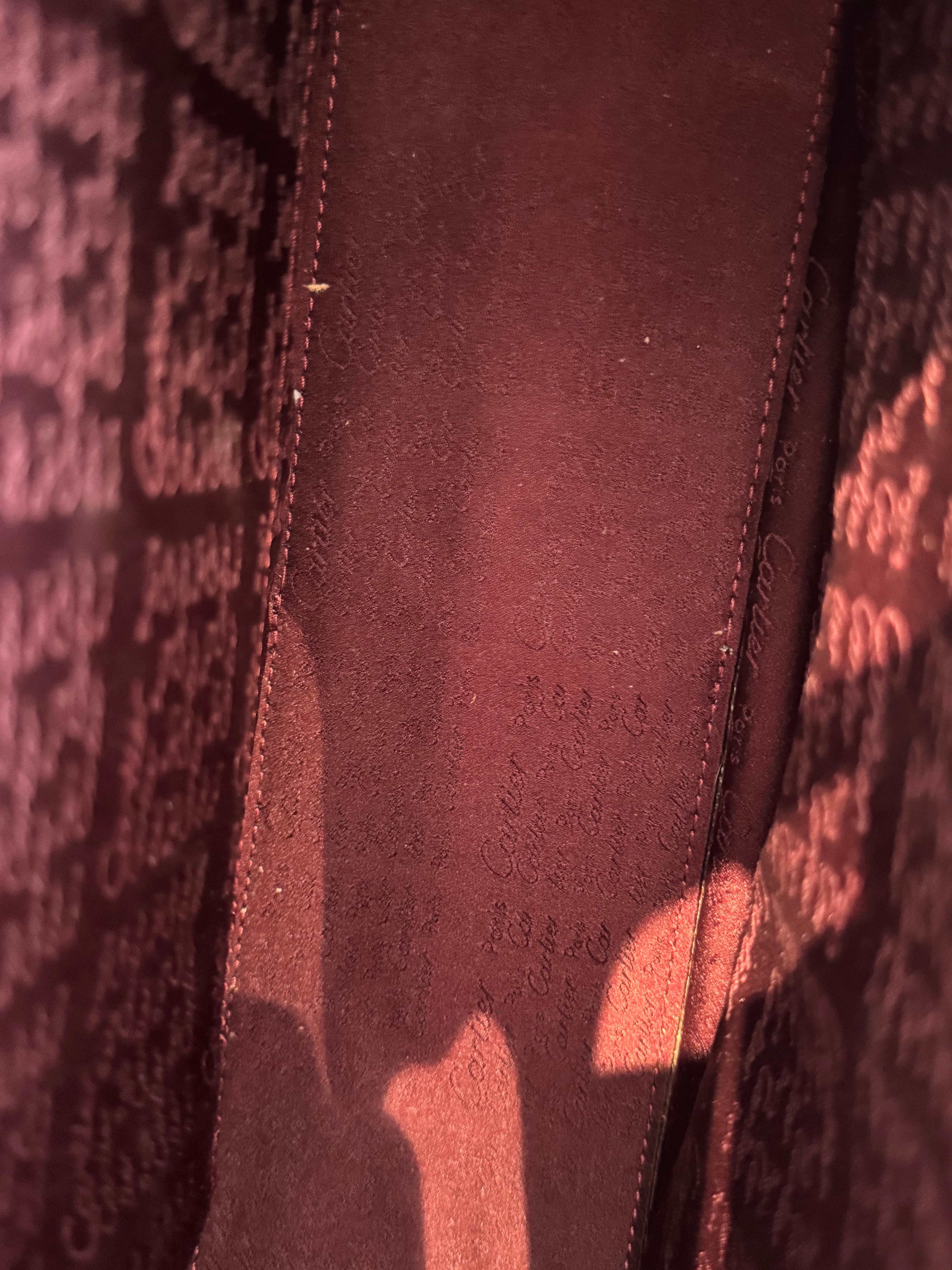Cartier Burgundy Handbag