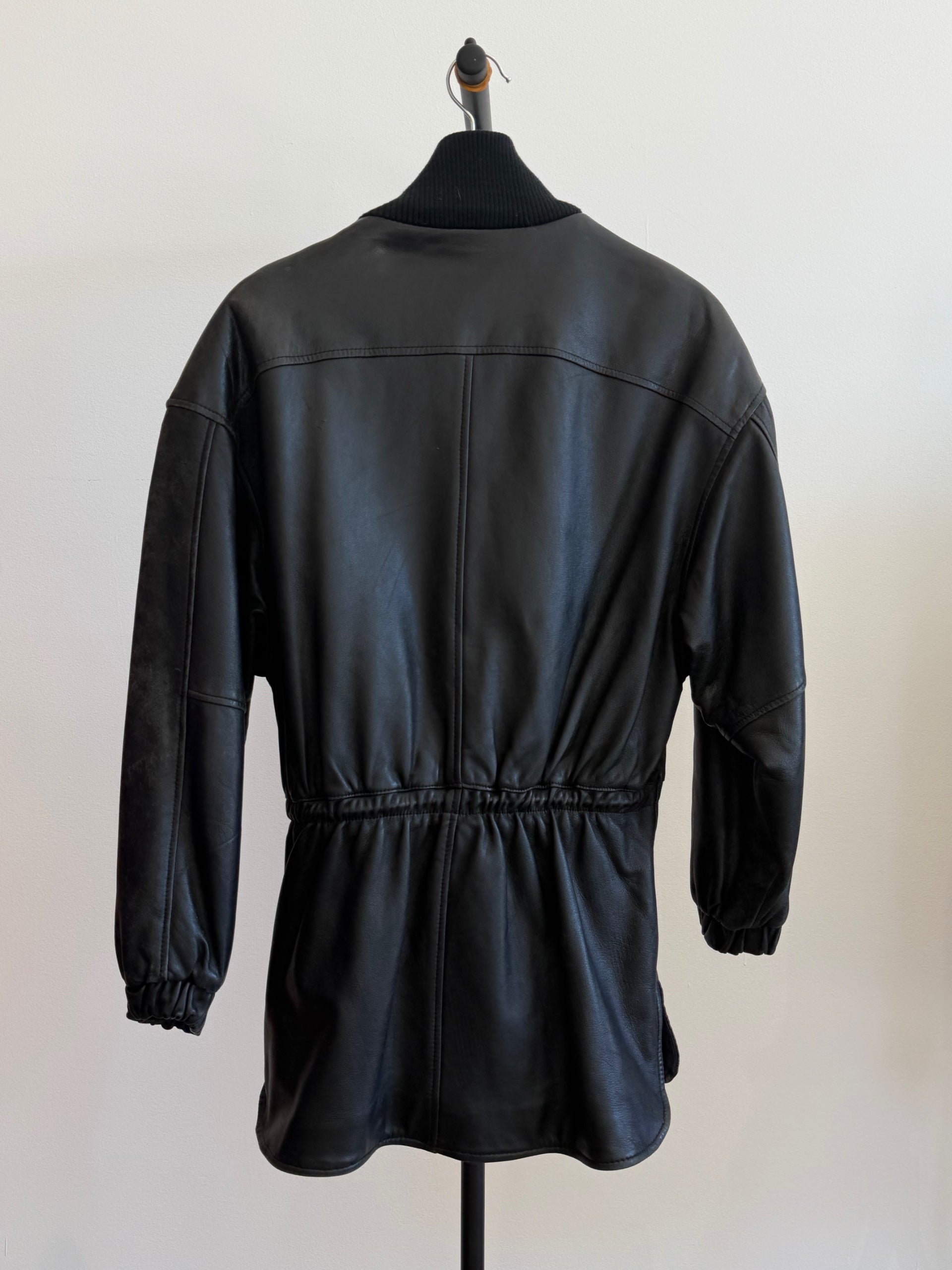 Bill Blass Oversized Leather Jacket