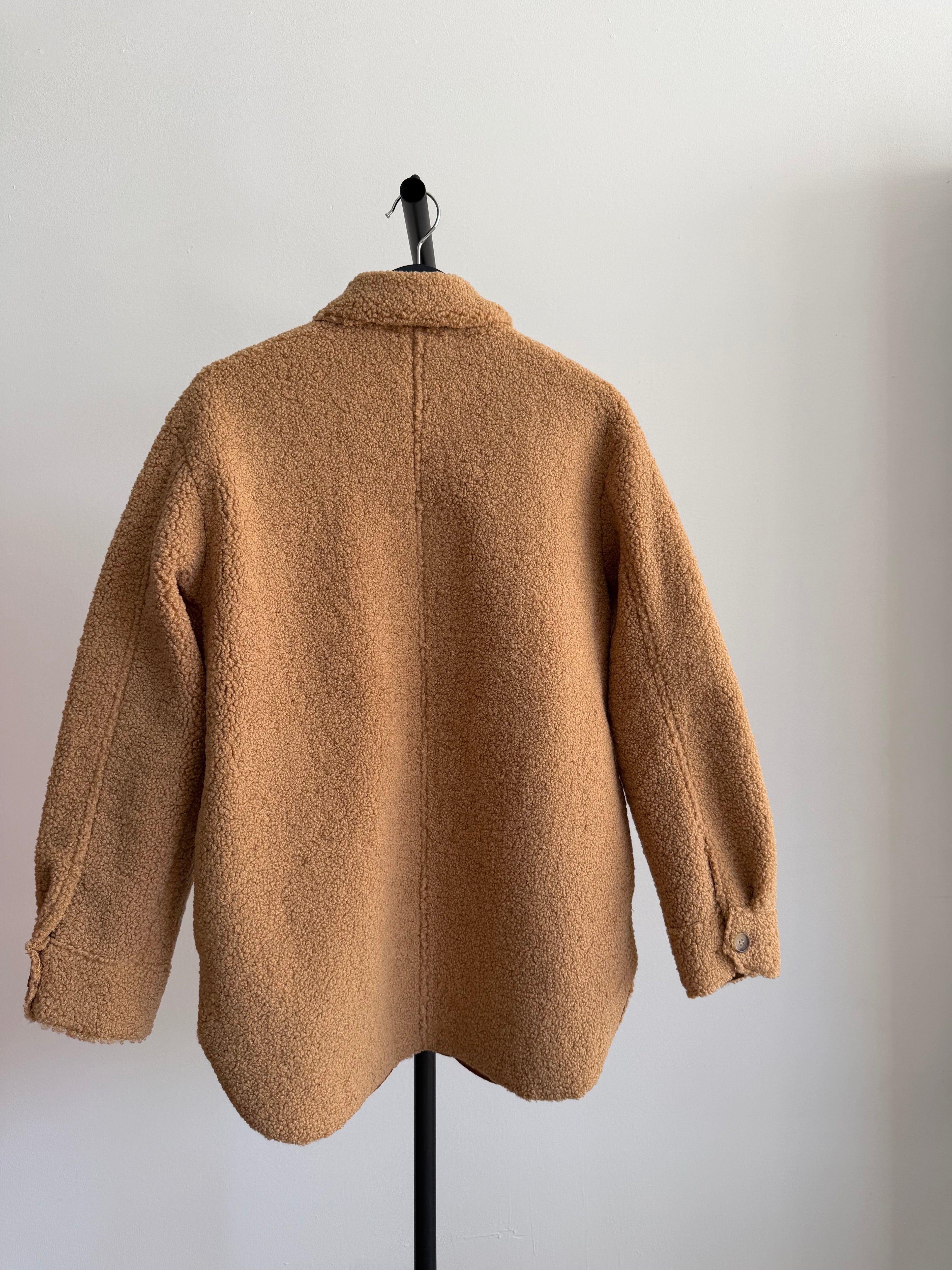 Joie Teddy Sherpa Shirt Jacket Button closure