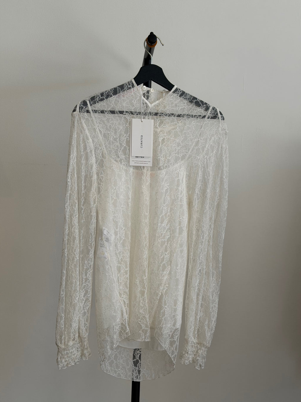 See By Chloe White Lace Blouse