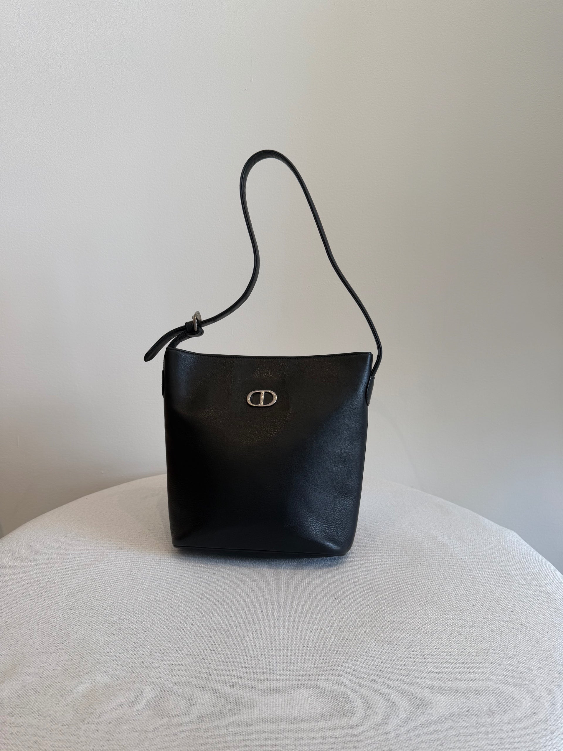 Christian Dior Black Shoulder Tote