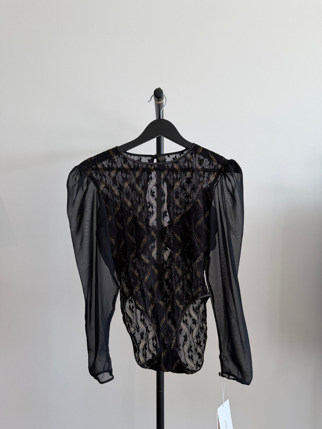 Ungaro Black Lace Bodysuit