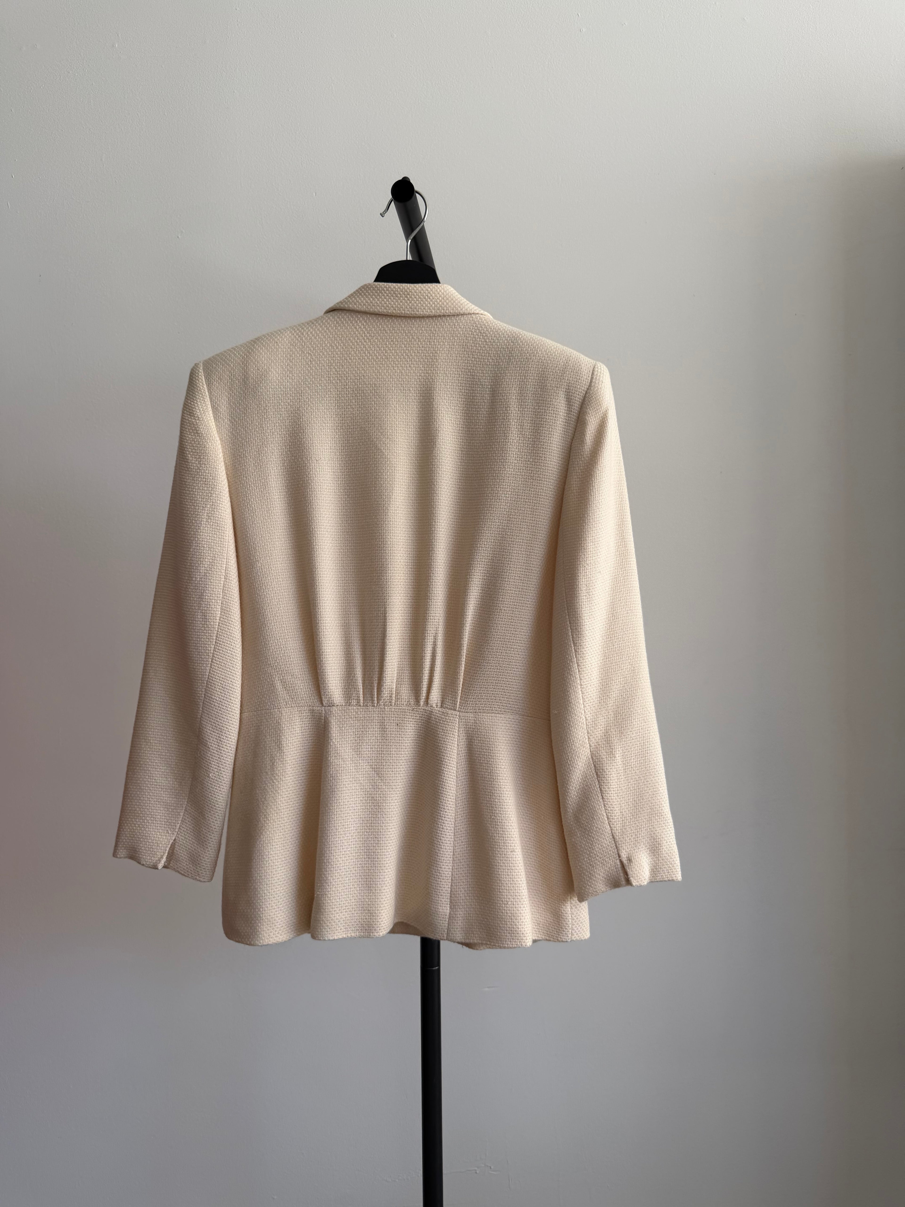 Vintage Christian Dior Blazer, Cream
